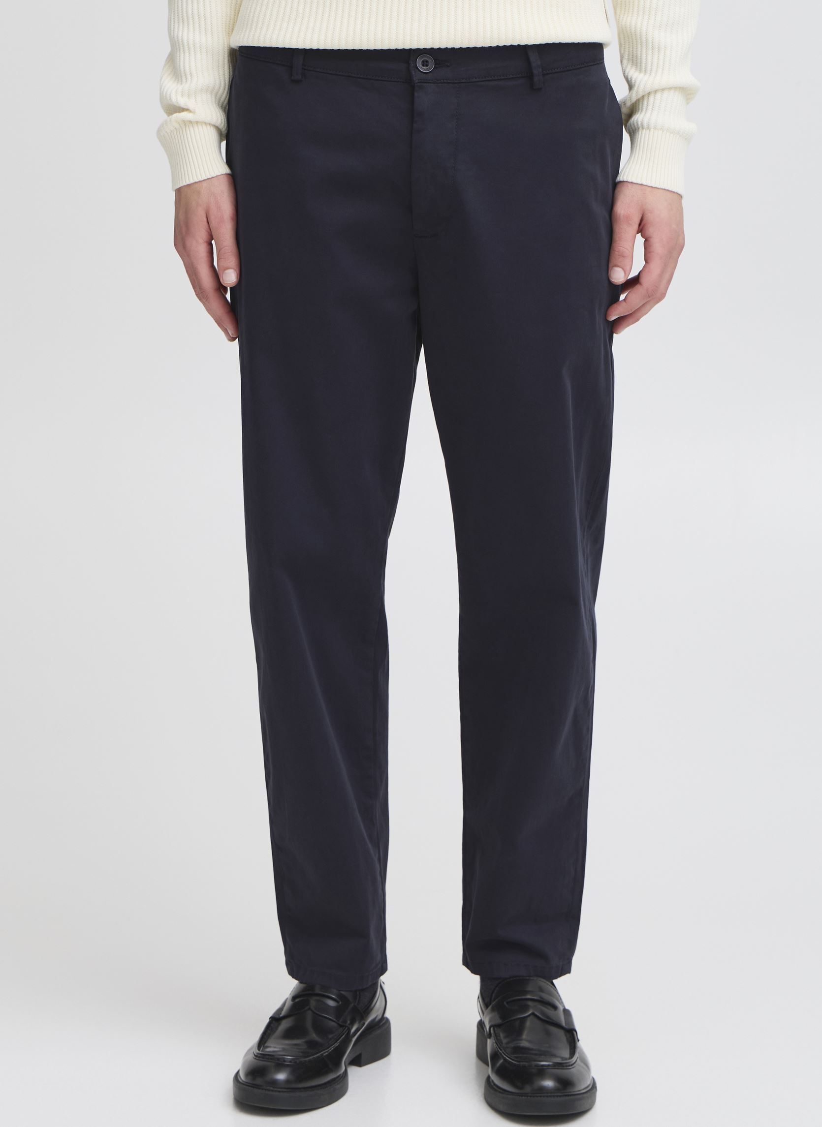 Pantalons droits CFPEPE garment dyed pants homme bleu Casual Friday Pantalons droits CFPEPE garment dyed pants homme bleu DARK NAVY
