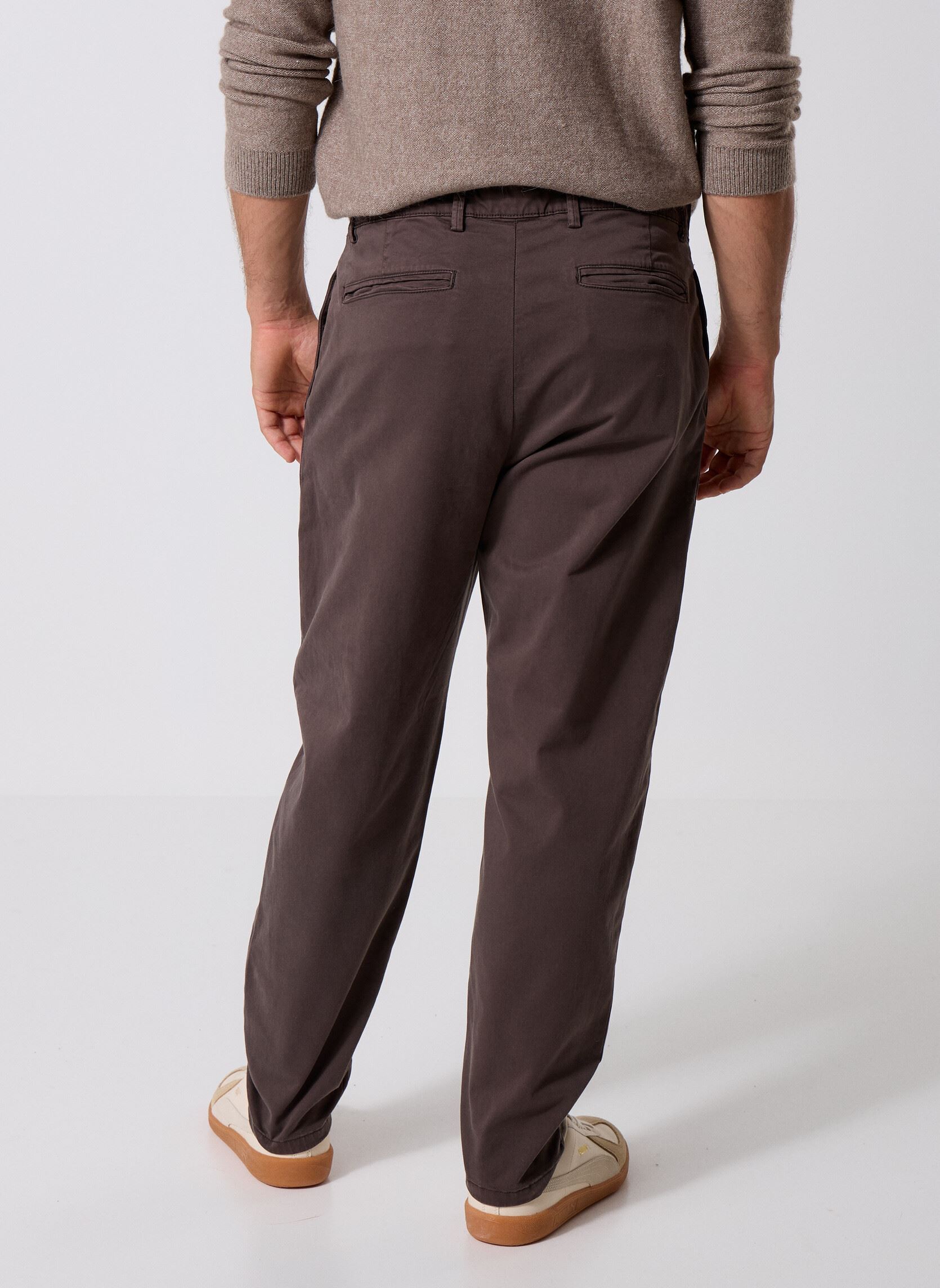 Pantalons droits CFPEPE garment dyed pants homme vert Casual Friday Pantalons droits CFPEPE garment dyed pants homme vert BLACK OLIVE
