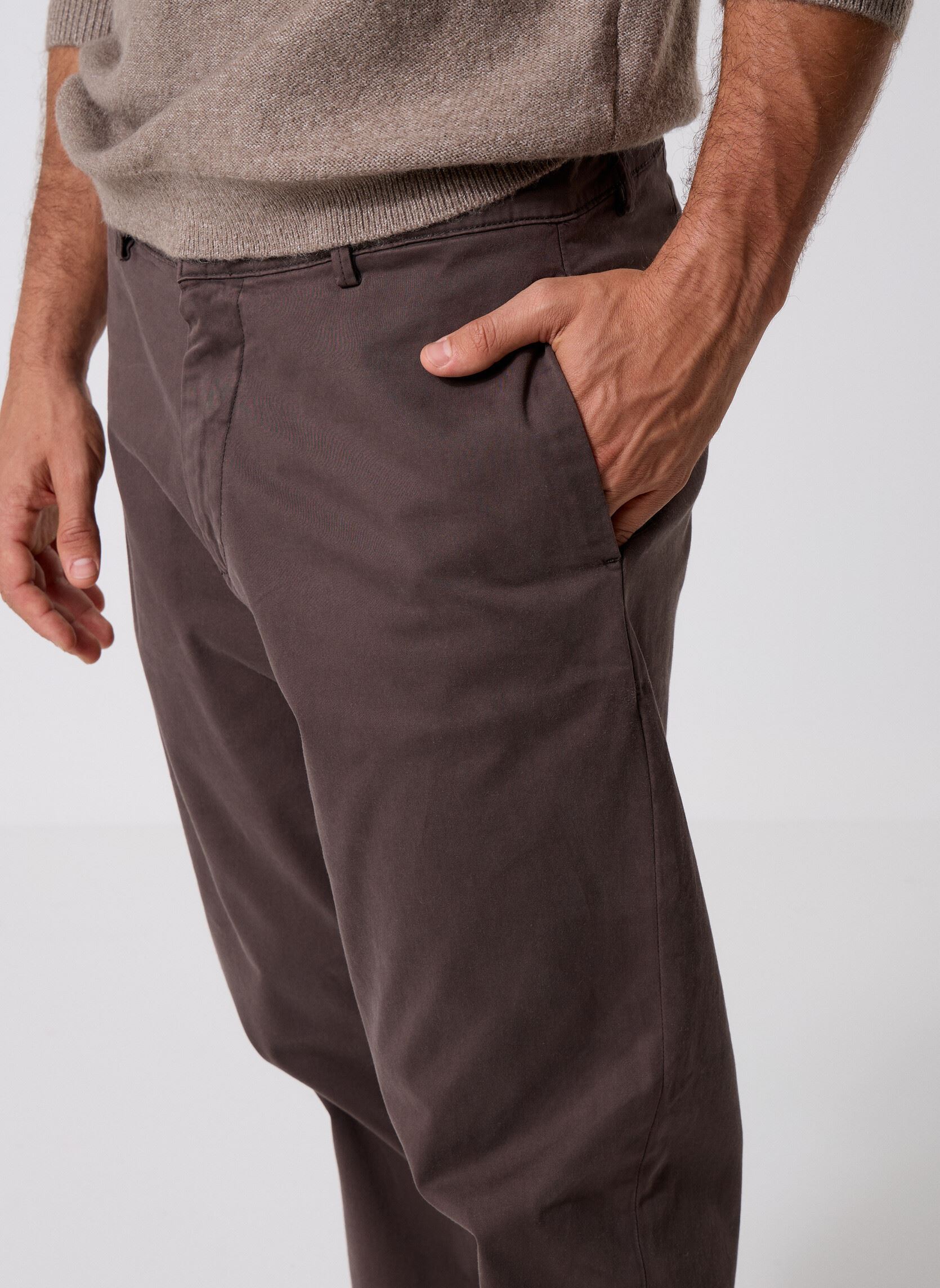 Pantalons droits CFPEPE garment dyed pants homme vert Casual Friday Pantalons droits CFPEPE garment dyed pants homme vert BLACK OLIVE