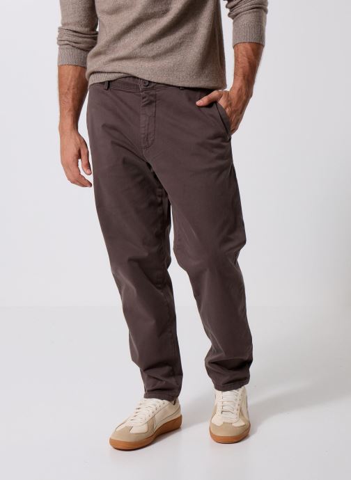 Casual Friday Pantalons droits CFPEPE garment dyed pants homme vert