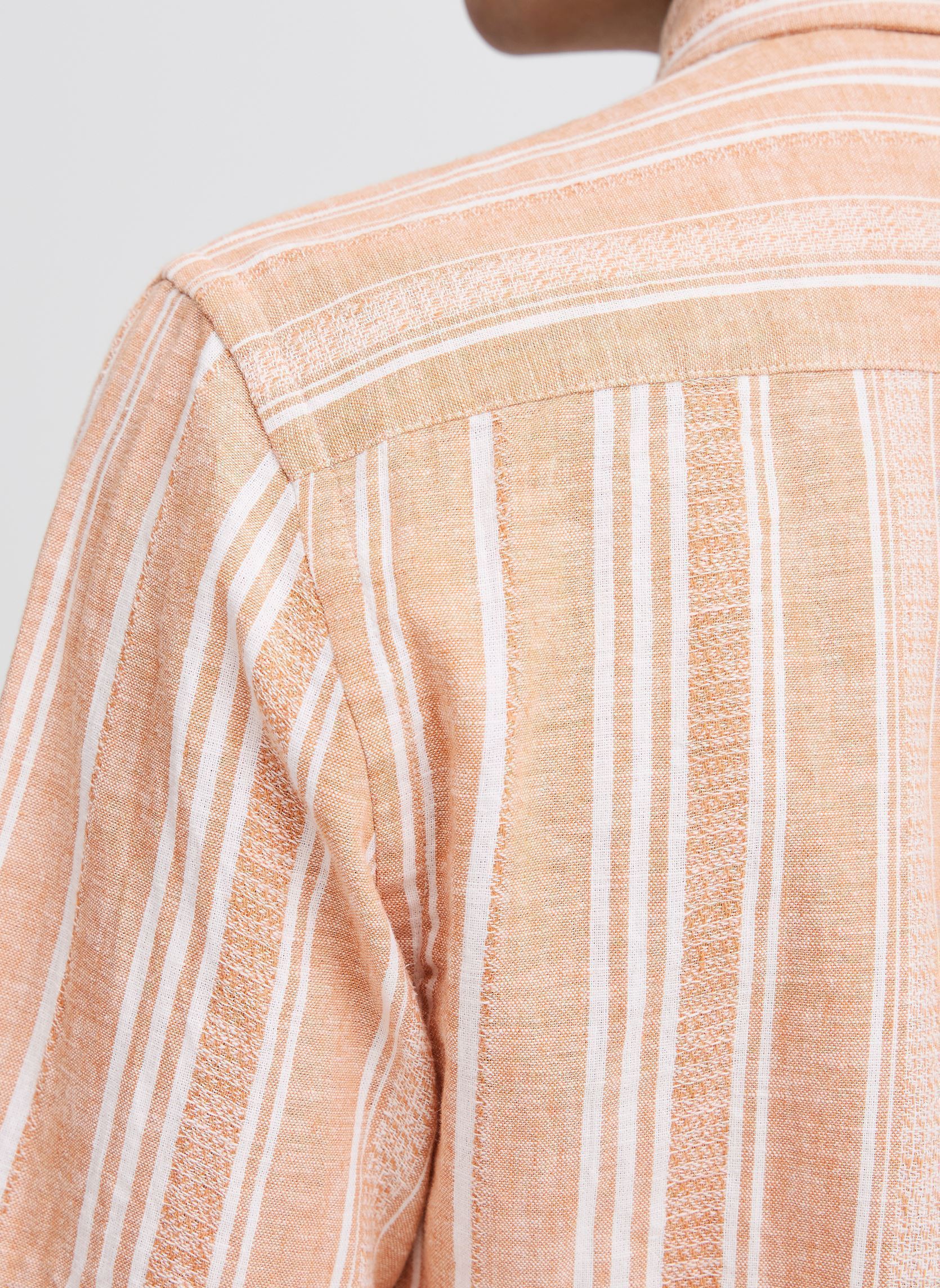 Chemises CFLINCON SS striped shirt homme orange Casual Friday Chemises CFLINCON SS striped shirt homme orange DOE