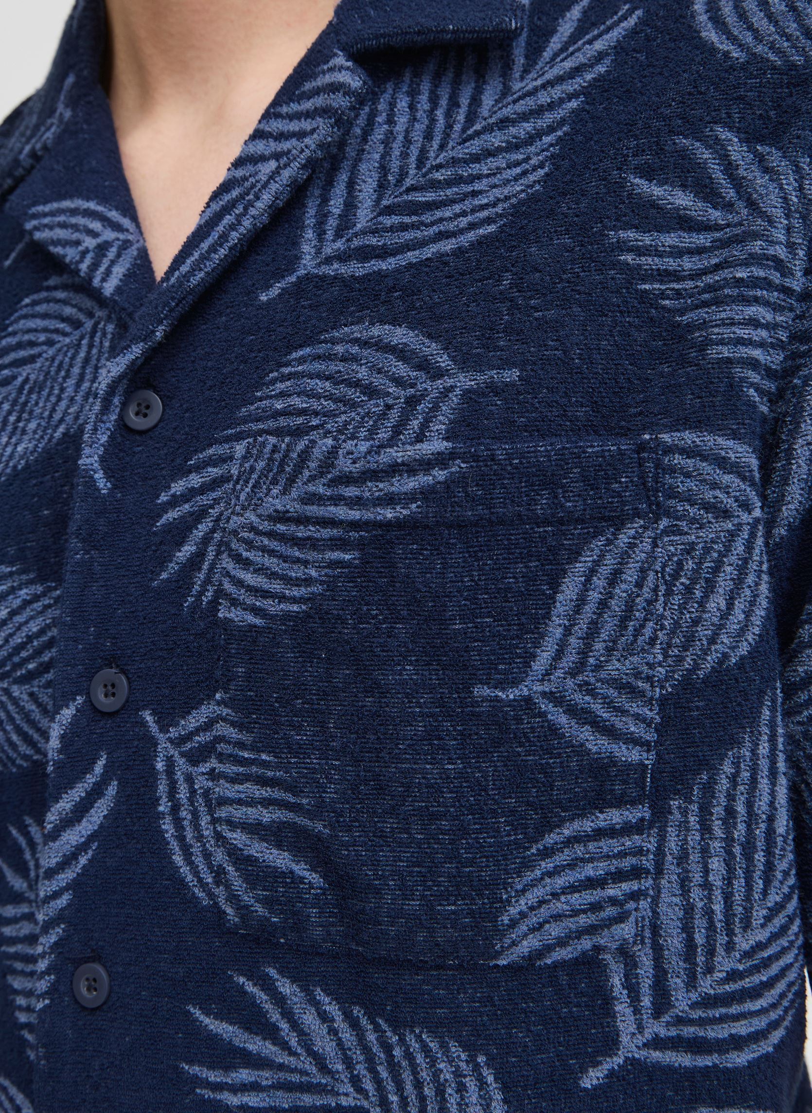 Chemises CFAARON SS RC frotté shirt homme bleu Casual Friday Chemises CFAARON SS RC frotté shirt homme bleu NAVY BLAZER
