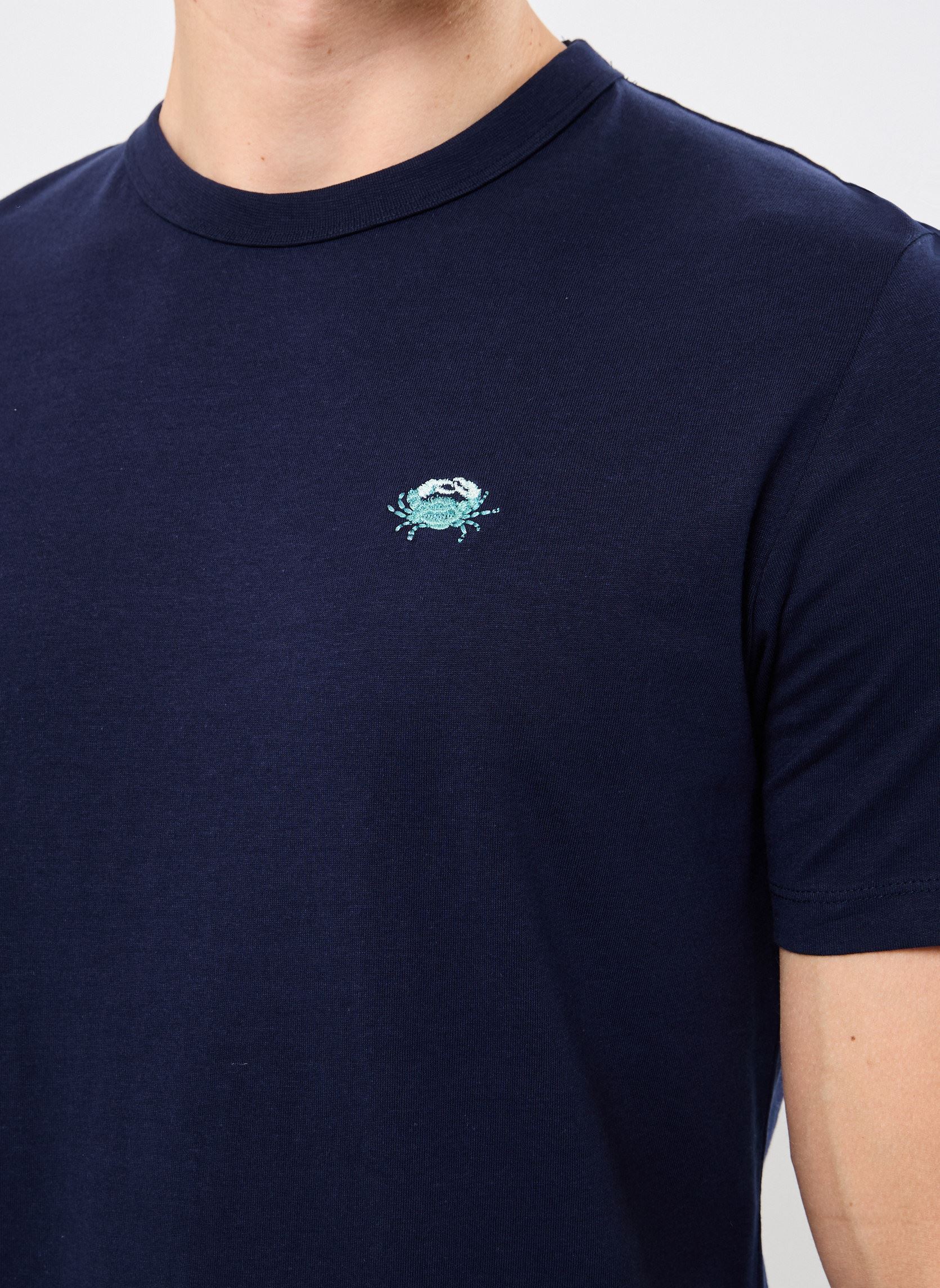 Tee-shirts manches courtes CFKAYDEN tee with embroidery homme bleu Casual Friday Tee-shirts manches courtes CFKAYDEN tee with embroidery homme bleu NAVY BLAZER