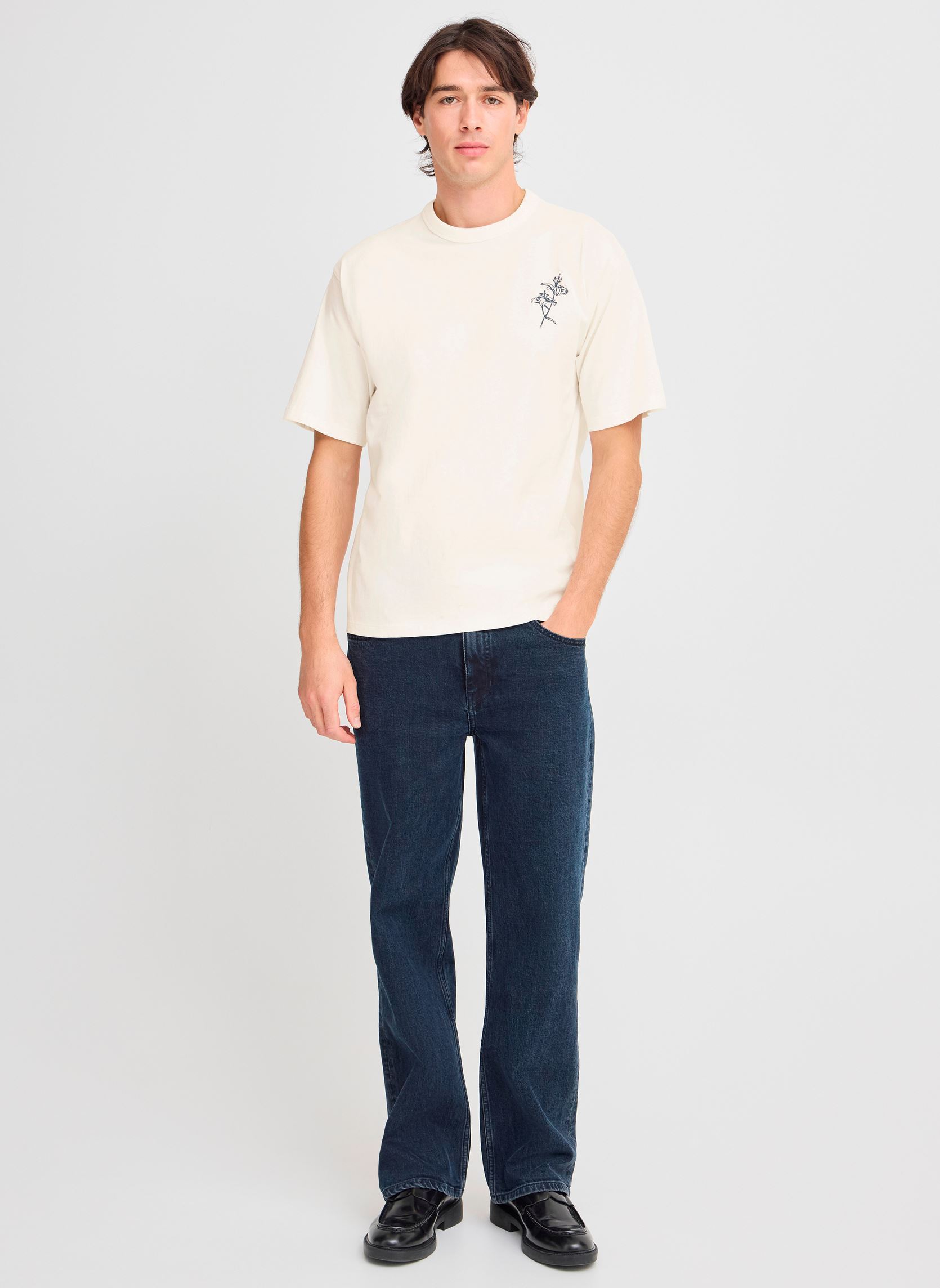 Tee-shirts manches courtes CFJAXSON tee with backprint homme blanc Casual Friday Tee-shirts manches courtes CFJAXSON tee with backprint homme blanc CLOUD DANCER