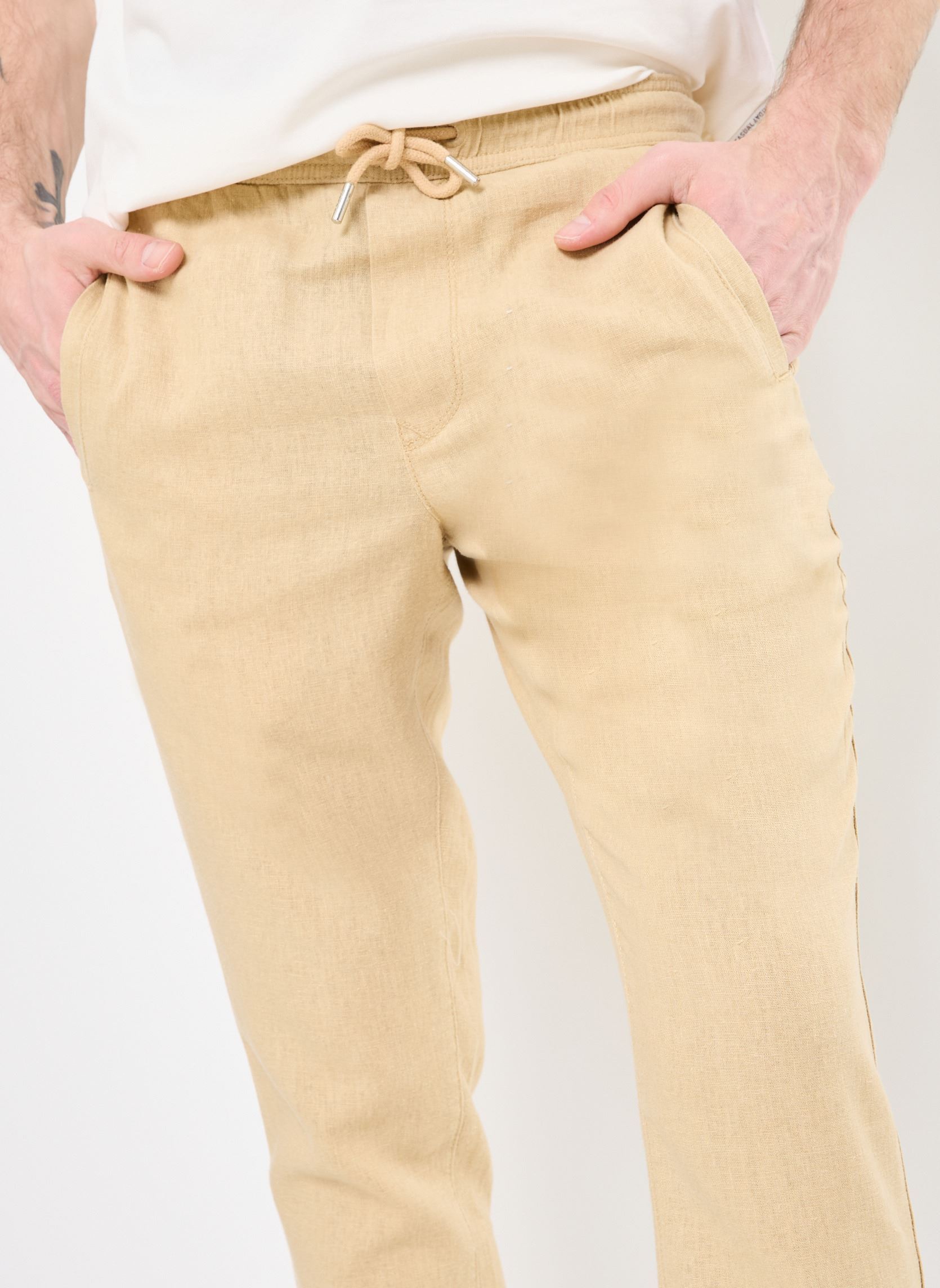 Rechte broeken SDTAIZ PA heren beige SOLID Rechte broeken SDTAIZ PA heren beige CURDS & WHEY