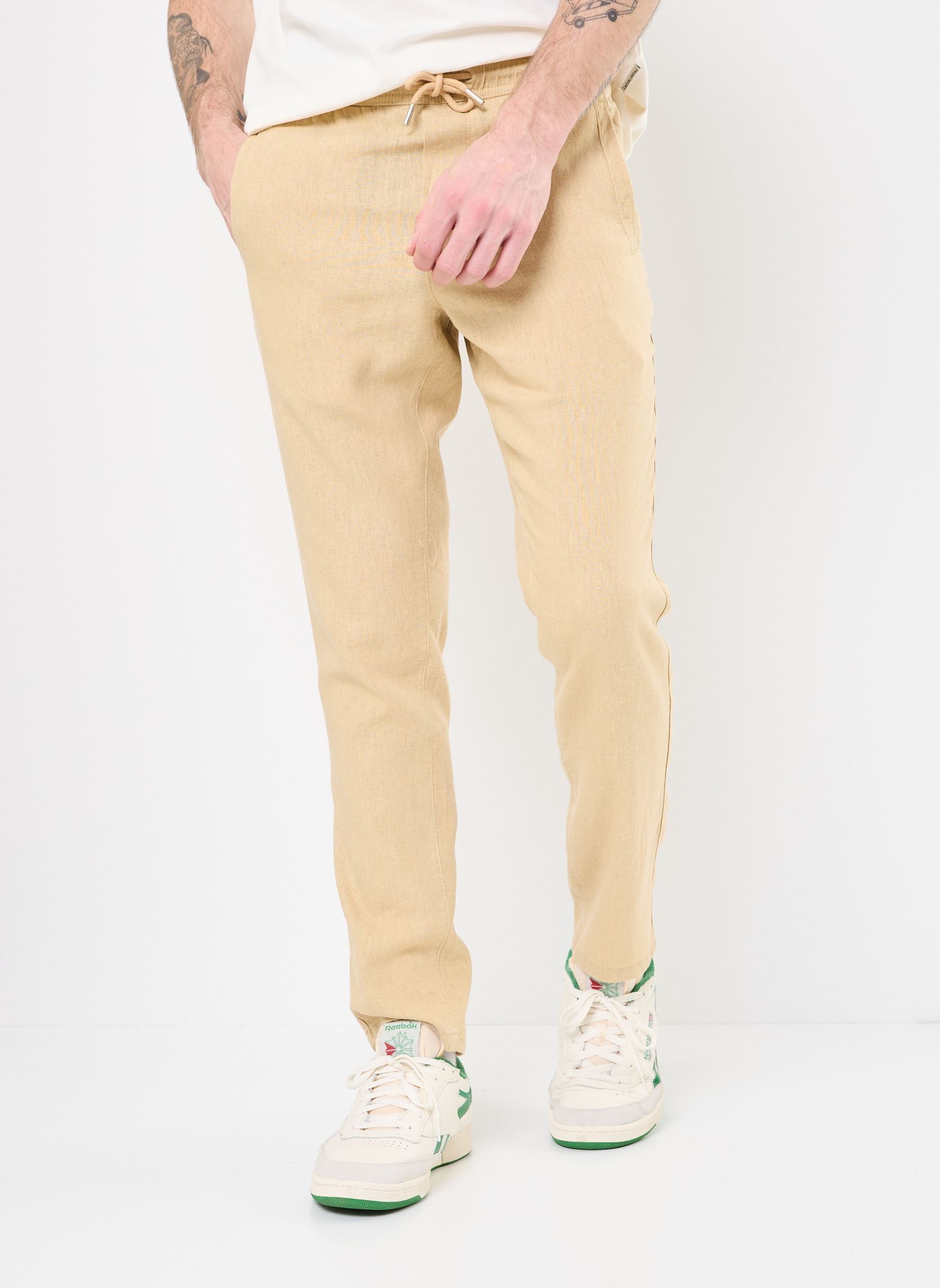 Rechte broeken SDTAIZ PA heren beige SOLID Rechte broeken SDTAIZ PA heren beige CURDS & WHEY