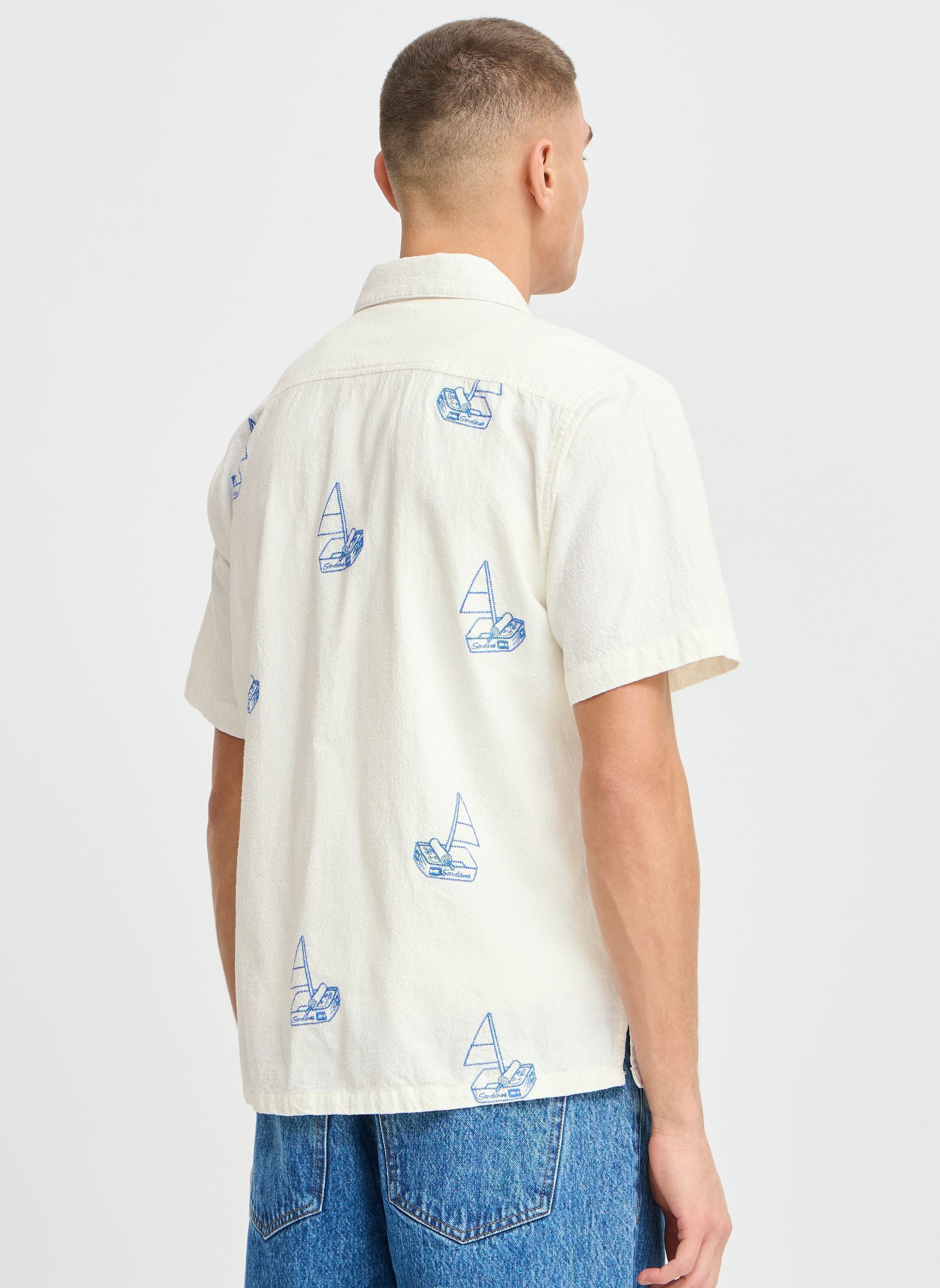 Hemden SDOTTILD herren weiß SOLID Hemden SDOTTILD herren weiß OFF WHITE
