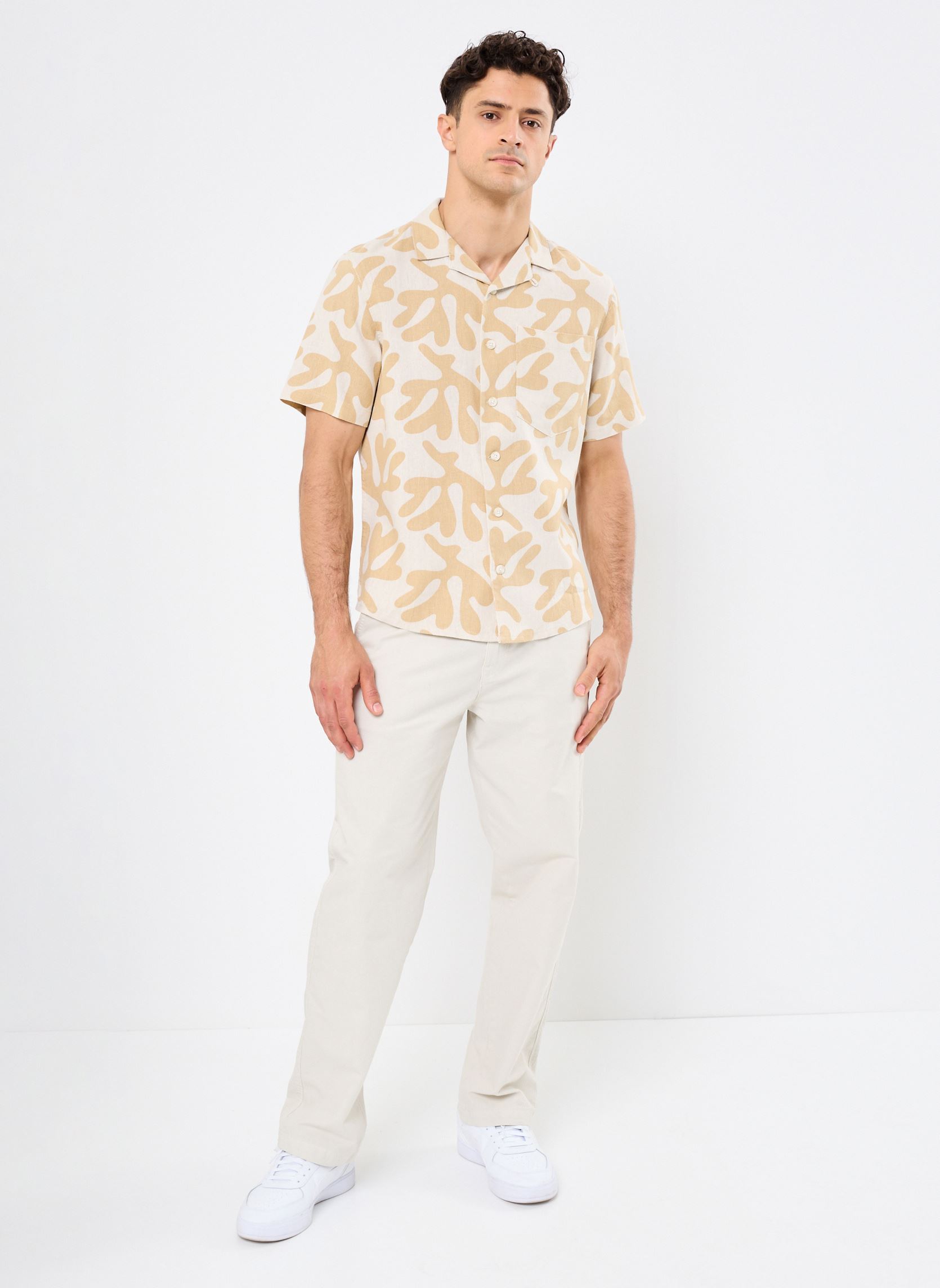 Hemden SDOLAVI herren beige SOLID Hemden SDOLAVI herren beige OATMEAL