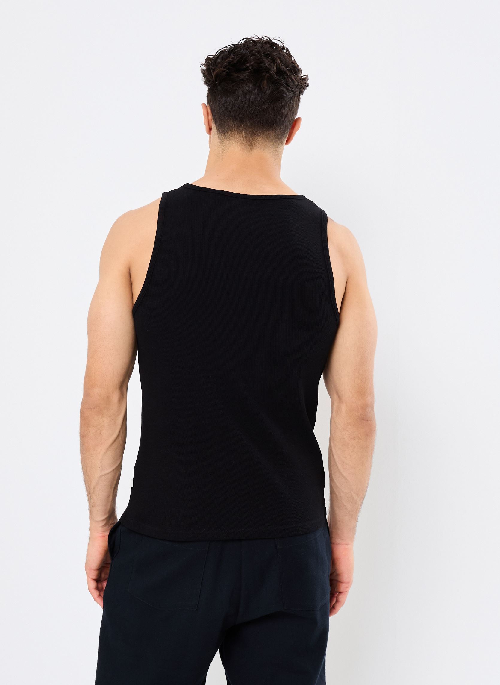 Débardeurs SDORTON homme noir SOLID Débardeurs SDORTON homme noir TRUE BLACK