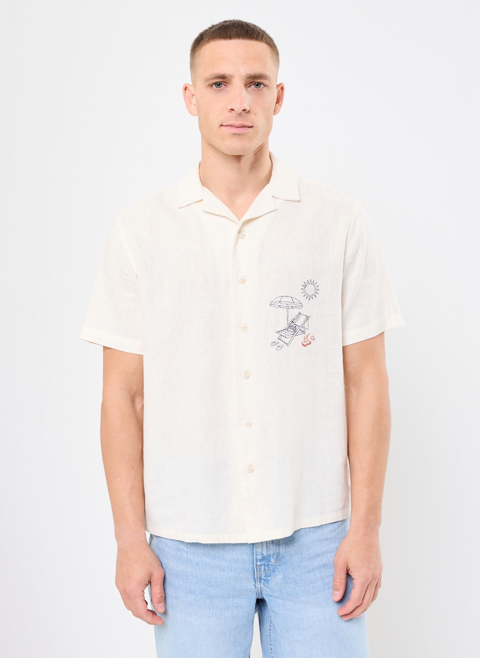 Chemises SDPAPIO homme blanc SOLID Chemises SDPAPIO homme blanc OFF WHITE