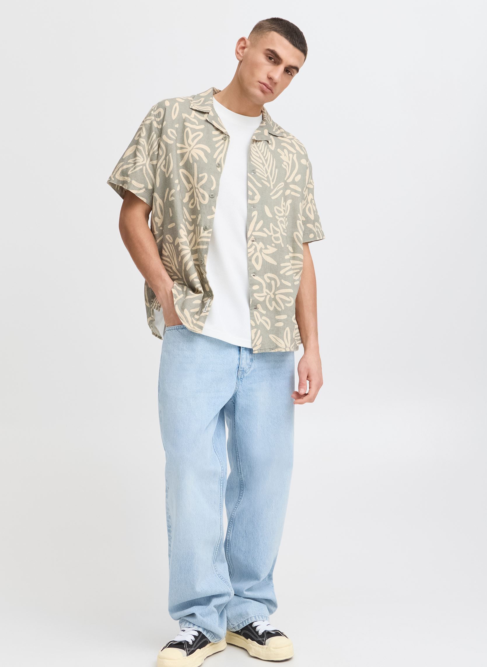 Chemises SDPAIMAN homme vert SOLID Chemises SDPAIMAN homme vert VETIVER