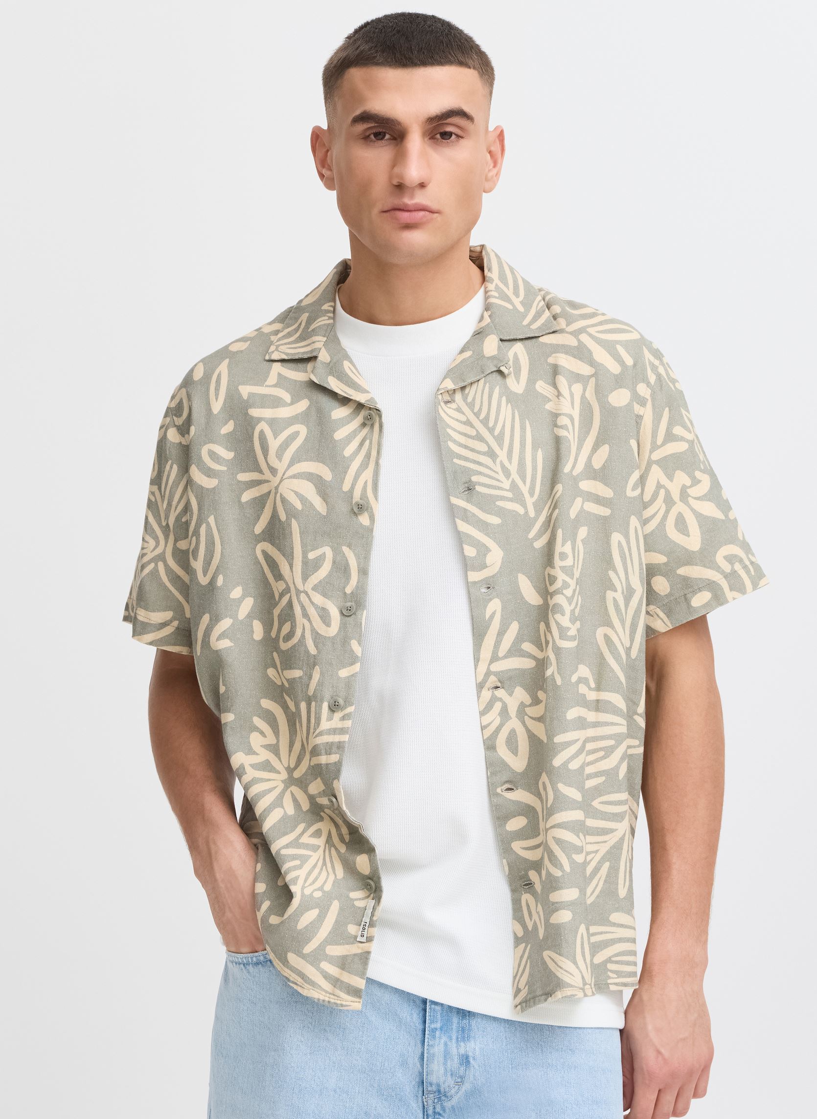 Chemises SDPAIMAN homme vert SOLID Chemises SDPAIMAN homme vert VETIVER