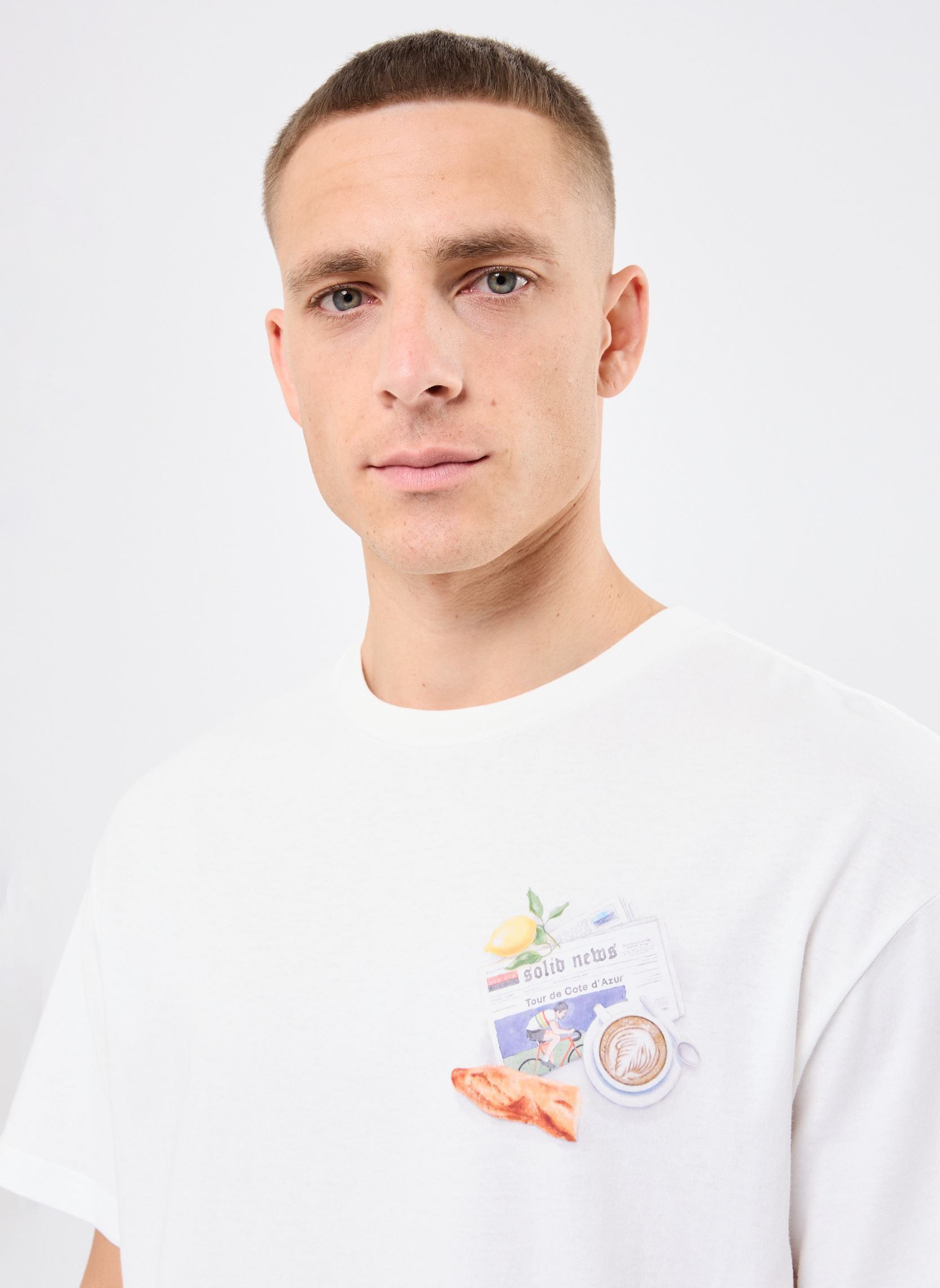 Tee-shirts manches courtes SDPAVAN homme blanc SOLID Tee-shirts manches courtes SDPAVAN homme blanc OFF WHITE