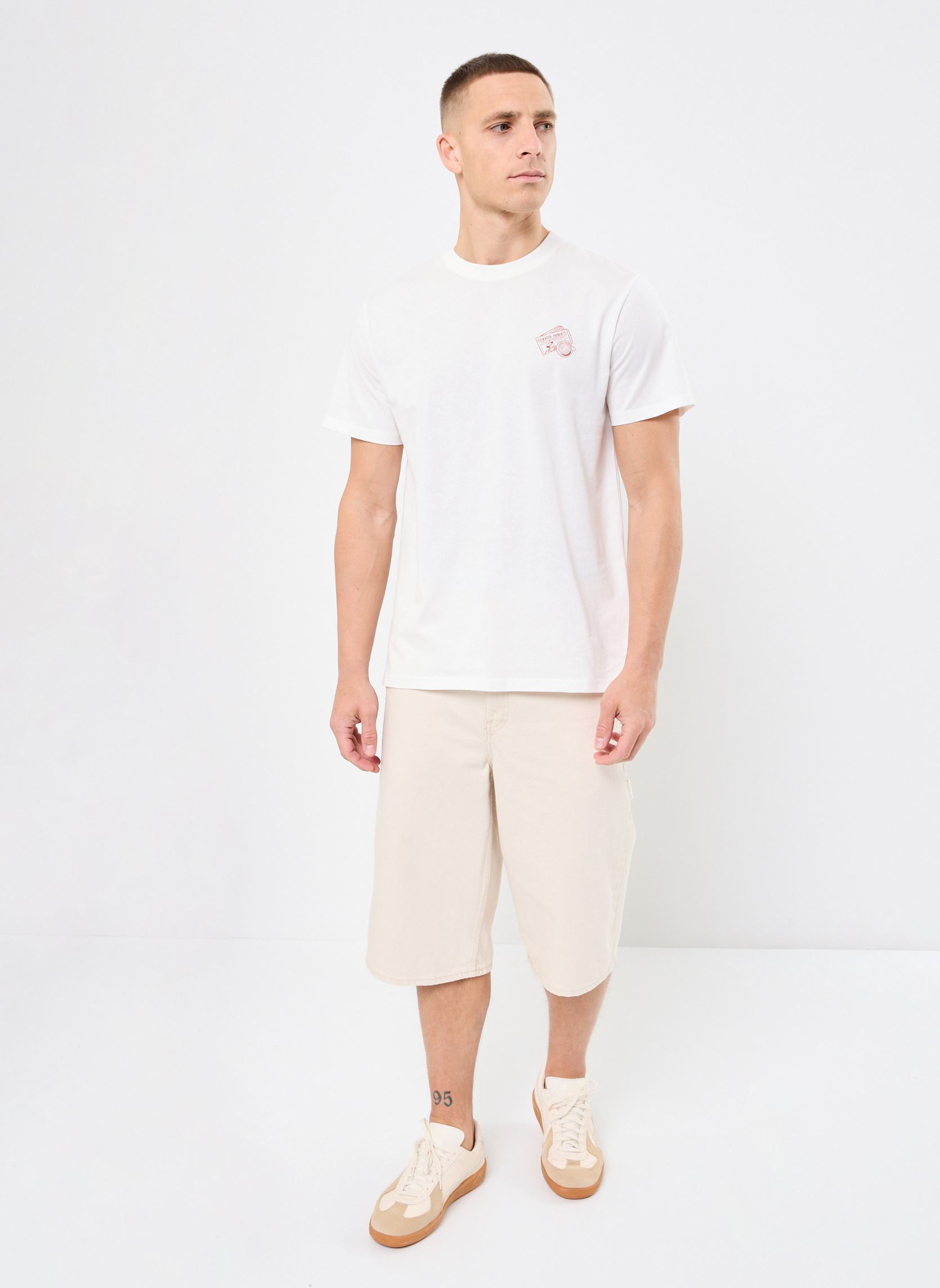 Kurzarm-T-Shirts SDPAX herren weiß SOLID Kurzarm-T-Shirts SDPAX herren weiß OFF WHITE