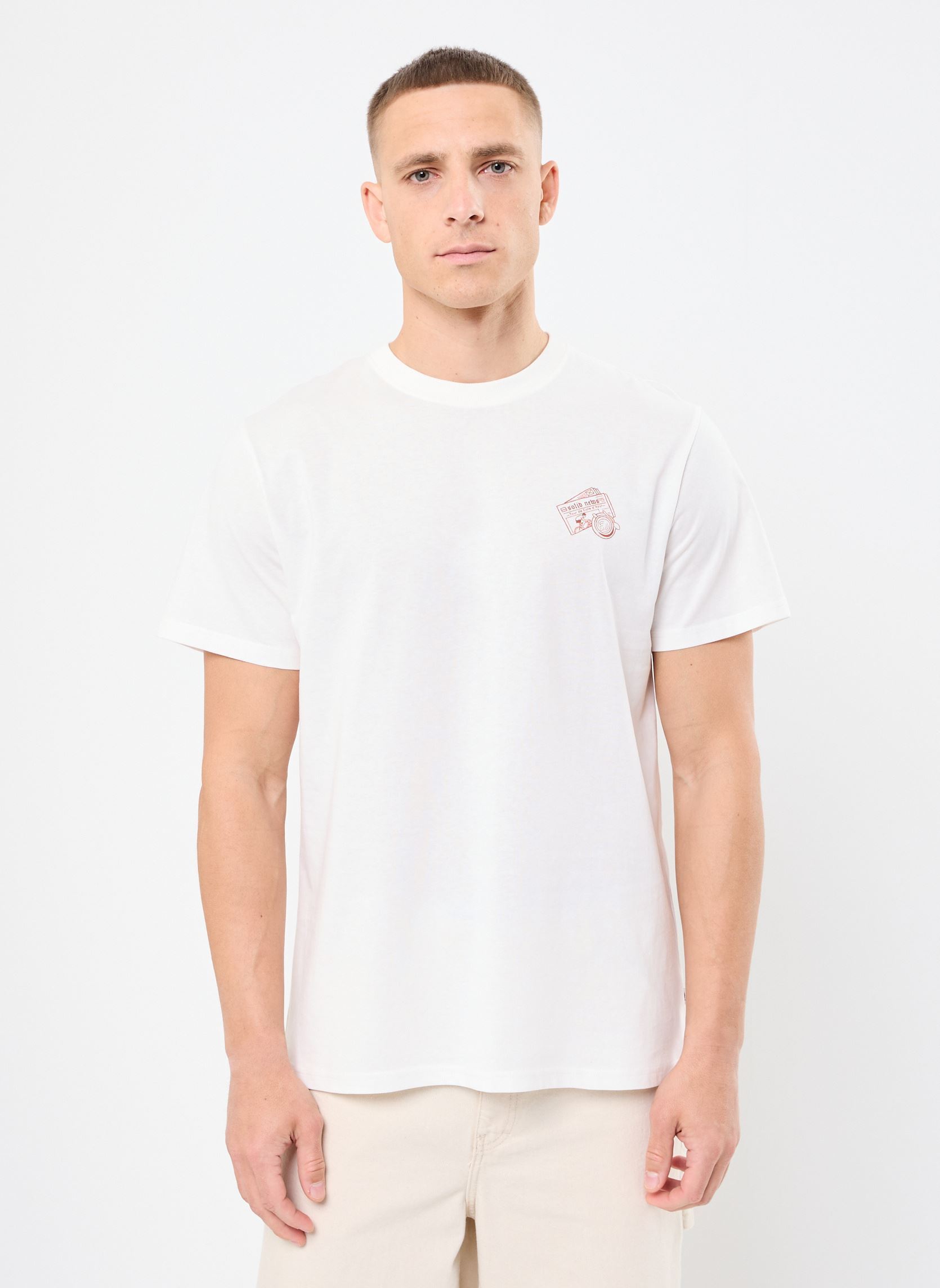 Kurzarm-T-Shirts SDPAX herren weiß SOLID Kurzarm-T-Shirts SDPAX herren weiß OFF WHITE