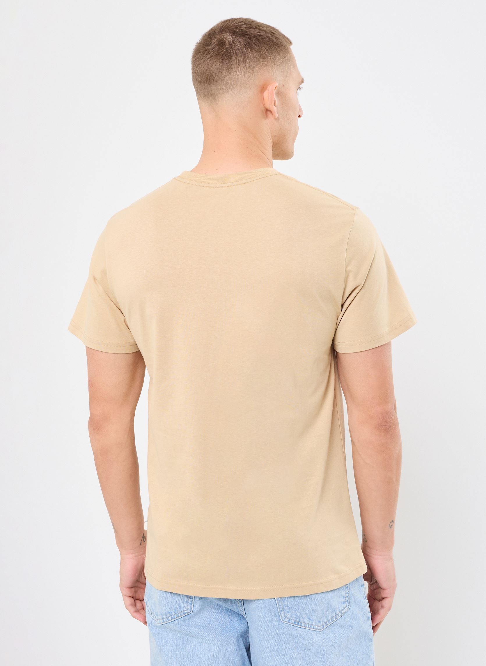 Tee-shirts manches courtes SDPAX homme beige SOLID Tee-shirts manches courtes SDPAX homme beige CURDS & WHEY