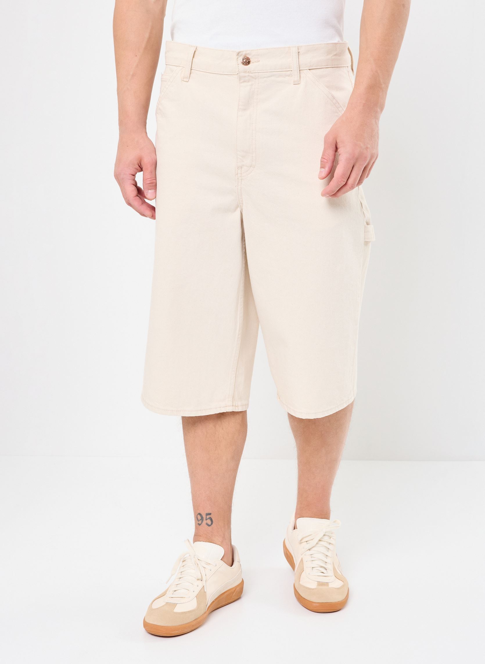 Shorts en jean SDTOMMY CARPENTER SHO homme beige SOLID Shorts en jean SDTOMMY CARPENTER SHO homme beige OATMEAL