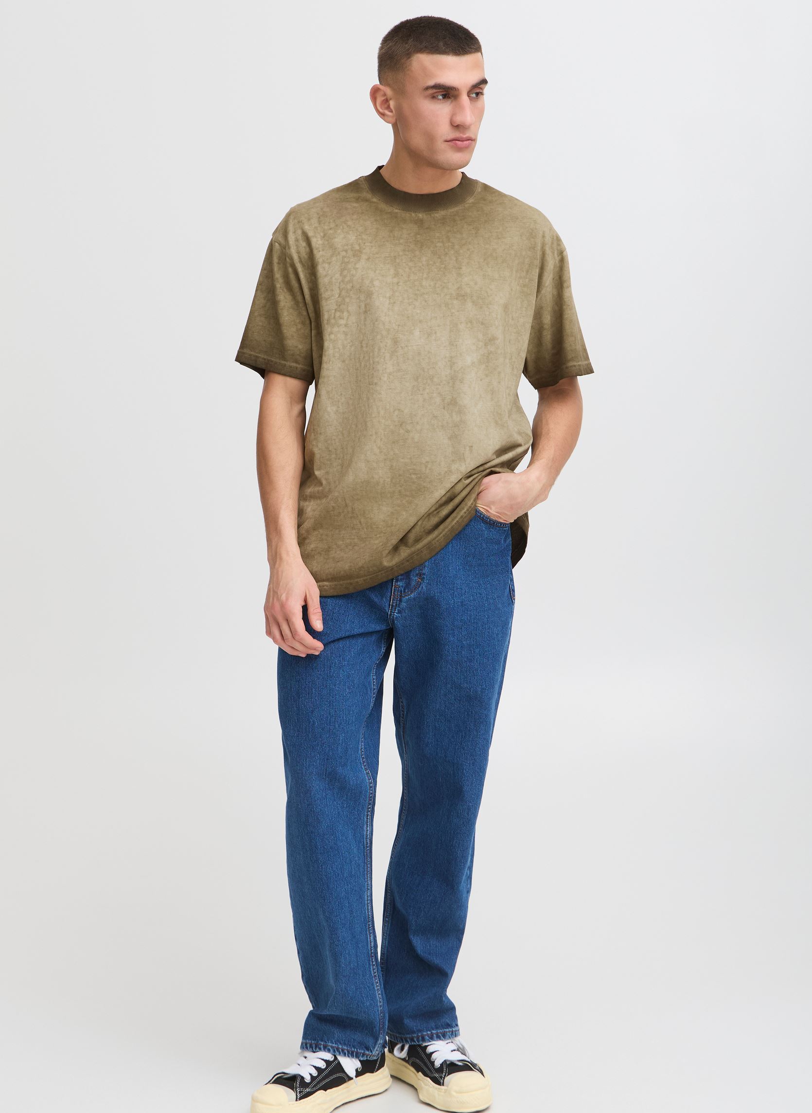 Tee-shirts manches courtes SDPAARI homme vert SOLID Tee-shirts manches courtes SDPAARI homme vert VETIVER