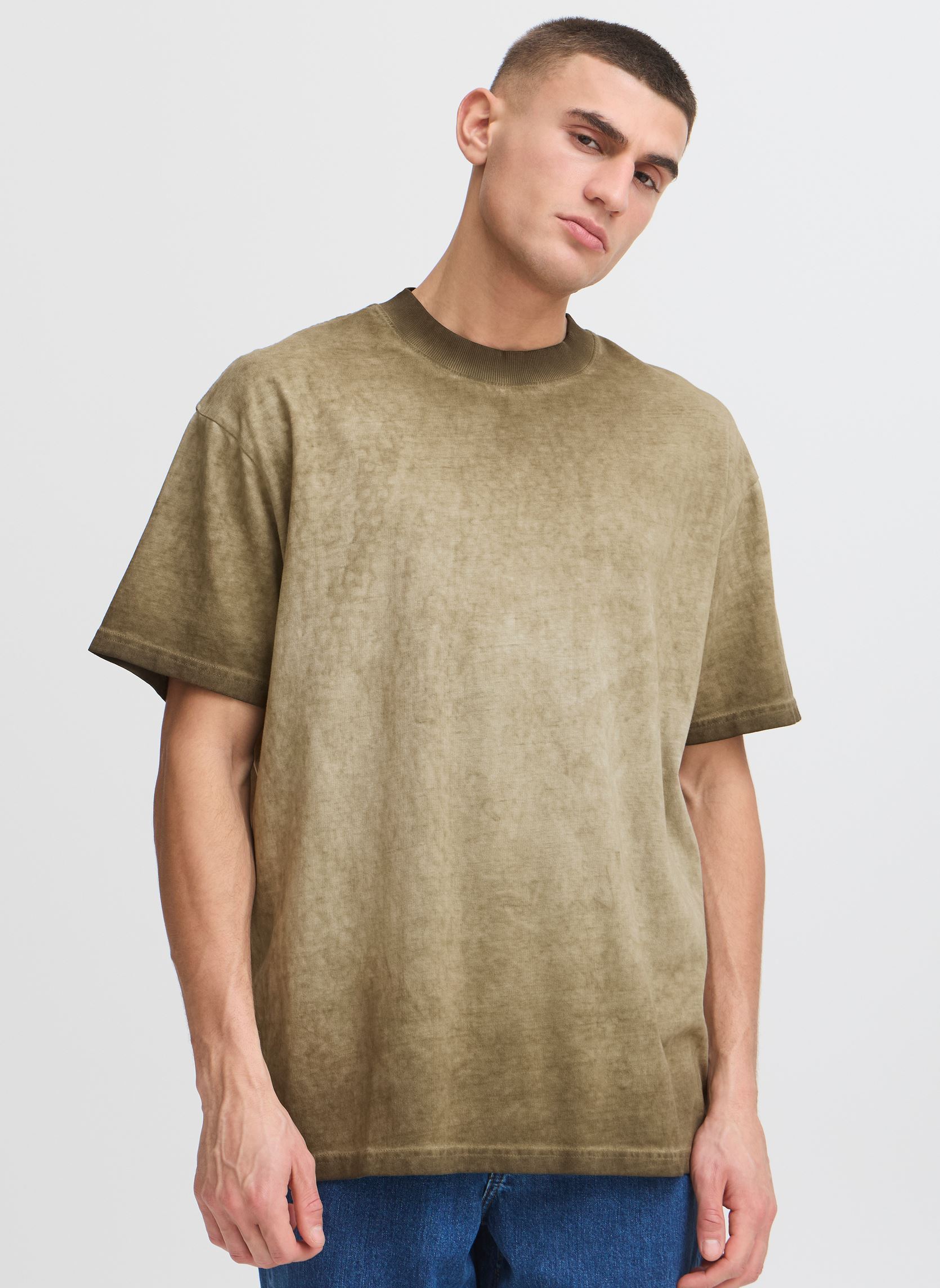 Tee-shirts manches courtes SDPAARI homme vert SOLID Tee-shirts manches courtes SDPAARI homme vert VETIVER