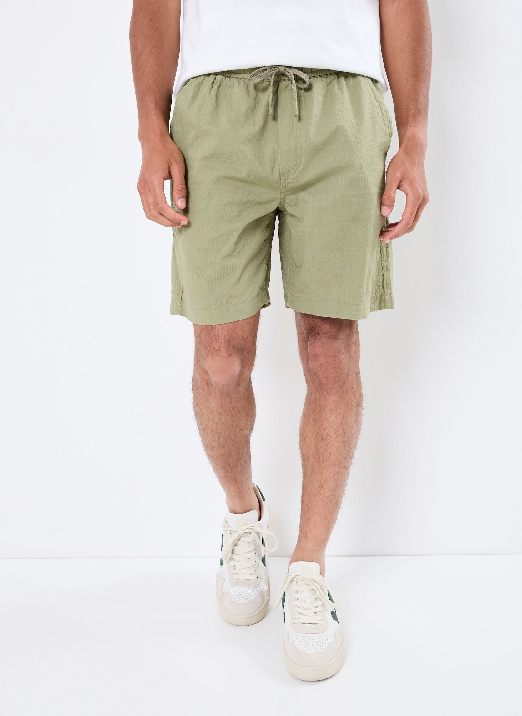 Bermuda's SDLIAM SEERSUCKER SHO heren groen SOLID Bermuda's SDLIAM SEERSUCKER SHO heren groen VETIVER