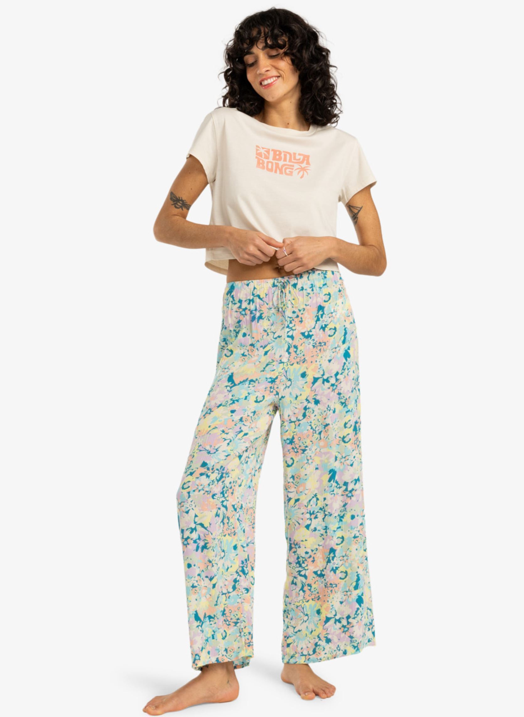 Pantalons larges Beach Spirit EBJNP00130 femme multicolore Billabong Pantalons larges Beach Spirit EBJNP00130 femme multicolore MULTI