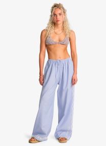 Weite Hosen Sun Symbol Pant damen blau