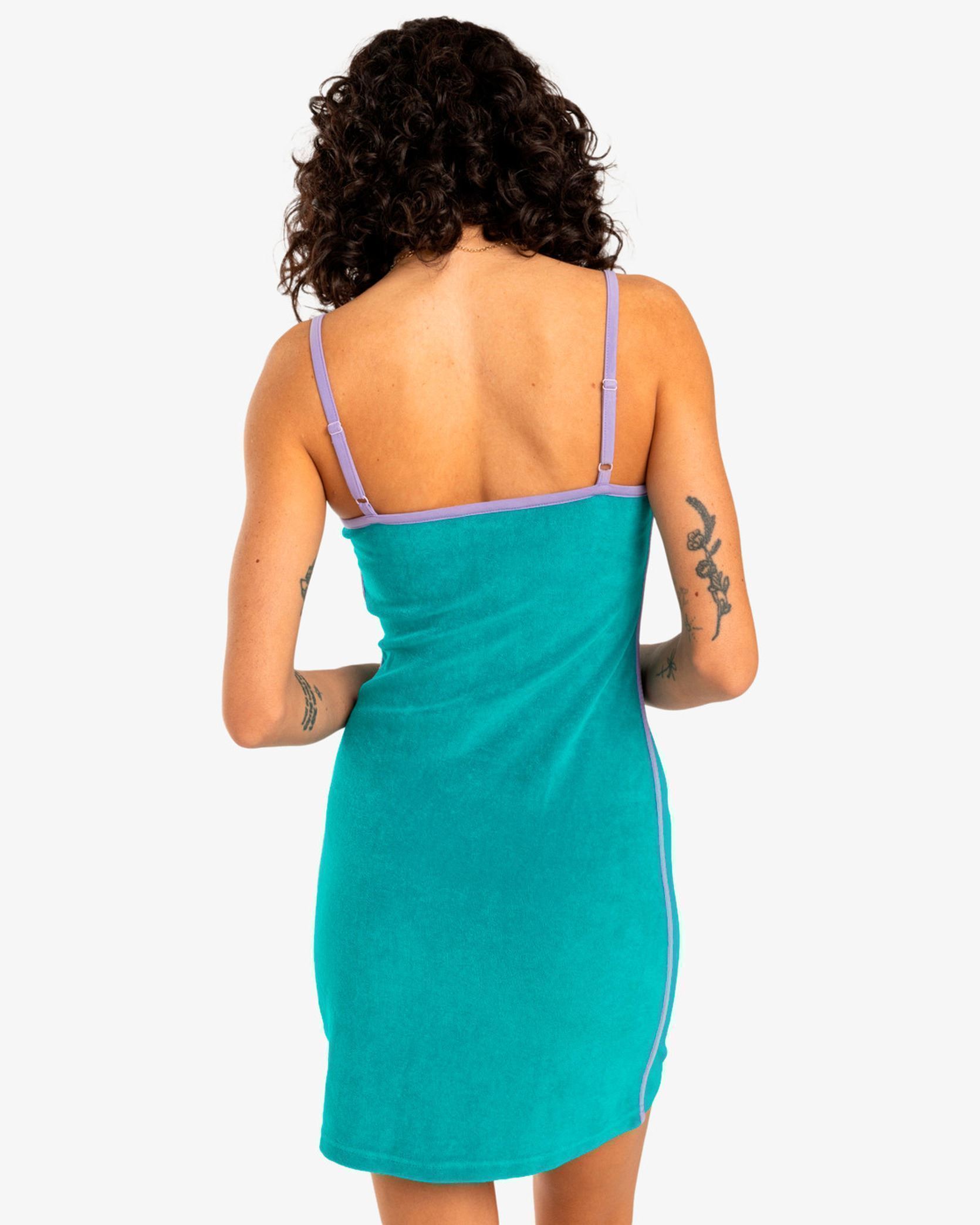 Jurken Sunkiss Dress dames blauw Billabong Jurken Sunkiss Dress dames blauw BLUE LAGOON