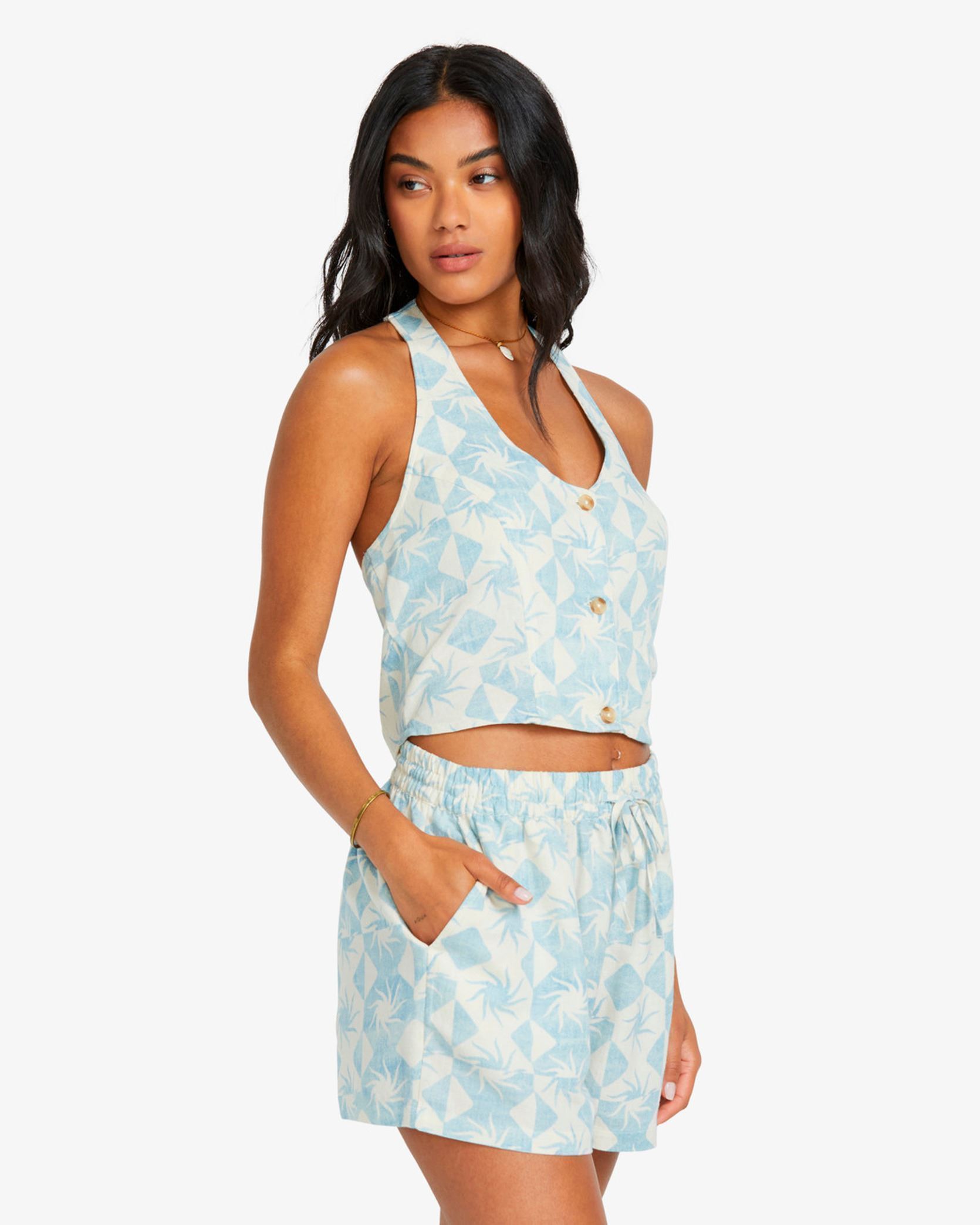 Shorts Sunflower Short dames blauw Billabong Shorts Sunflower Short dames blauw POWDER BLUE