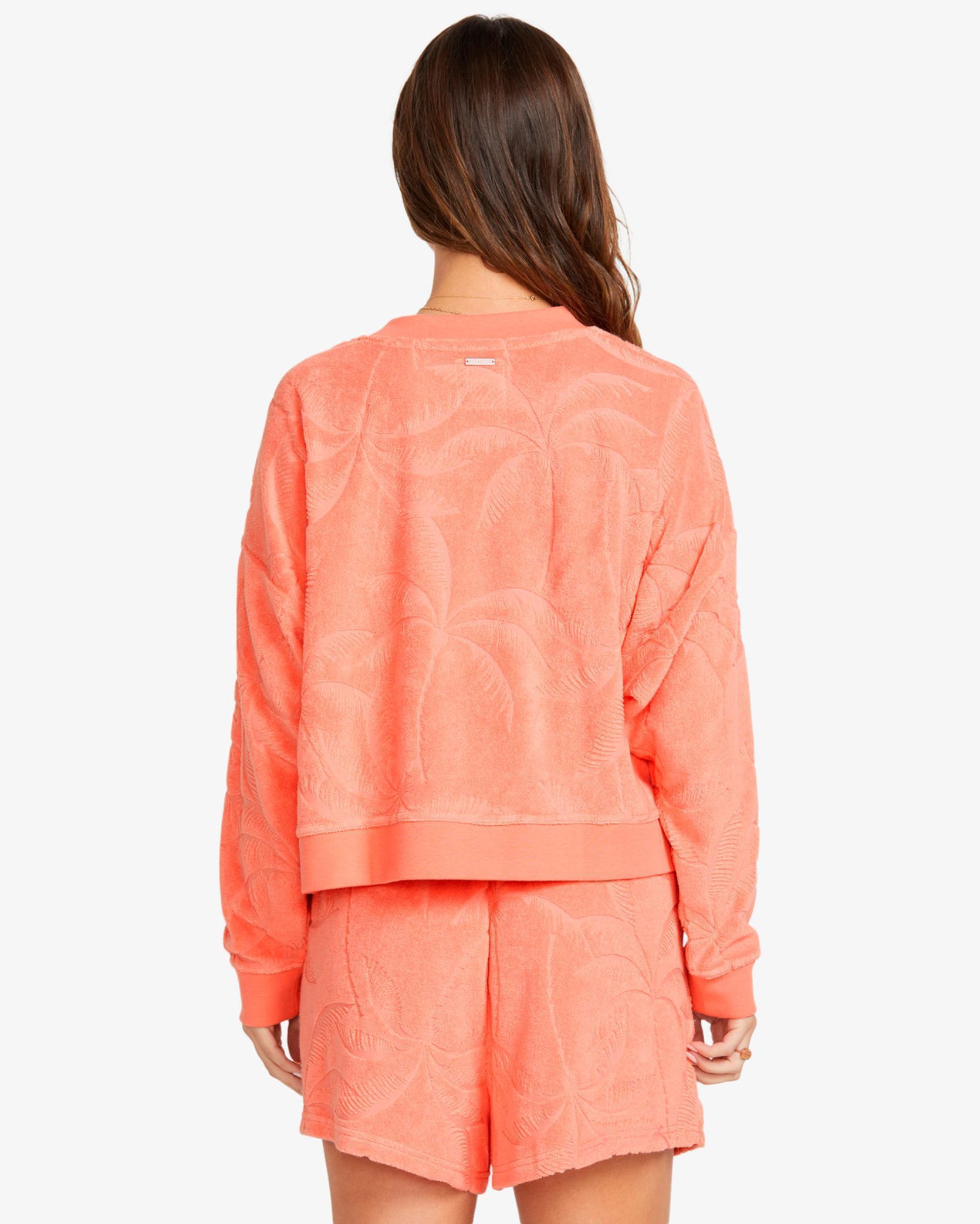 Sweatshirts Sun Tempo Crew femme orange Billabong Sweatshirts Sun Tempo Crew femme orange PEACH OUT