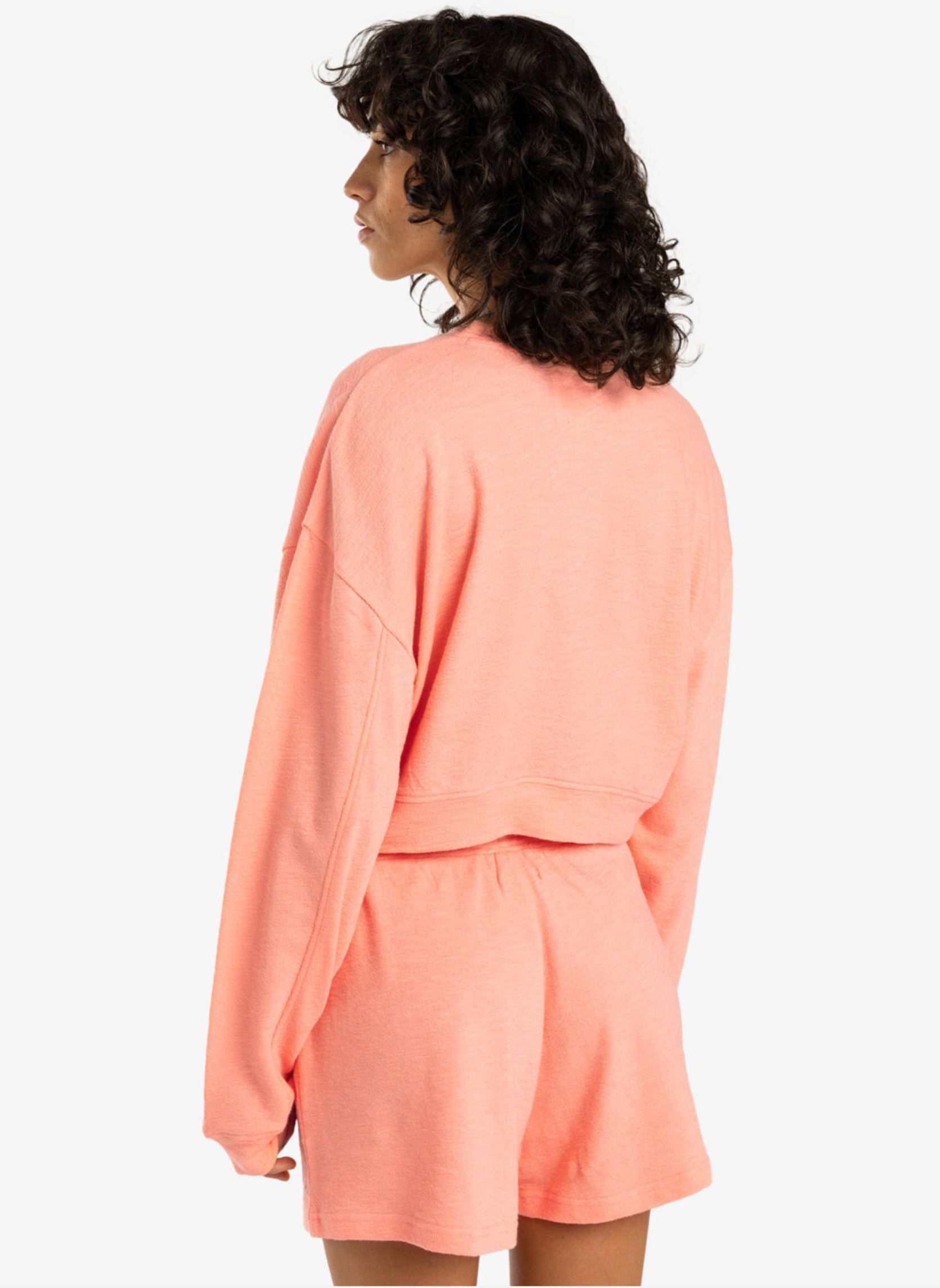Sweatshirts Cropped Fleece femme orange Billabong Sweatshirts Cropped Fleece femme orange PEACH TART