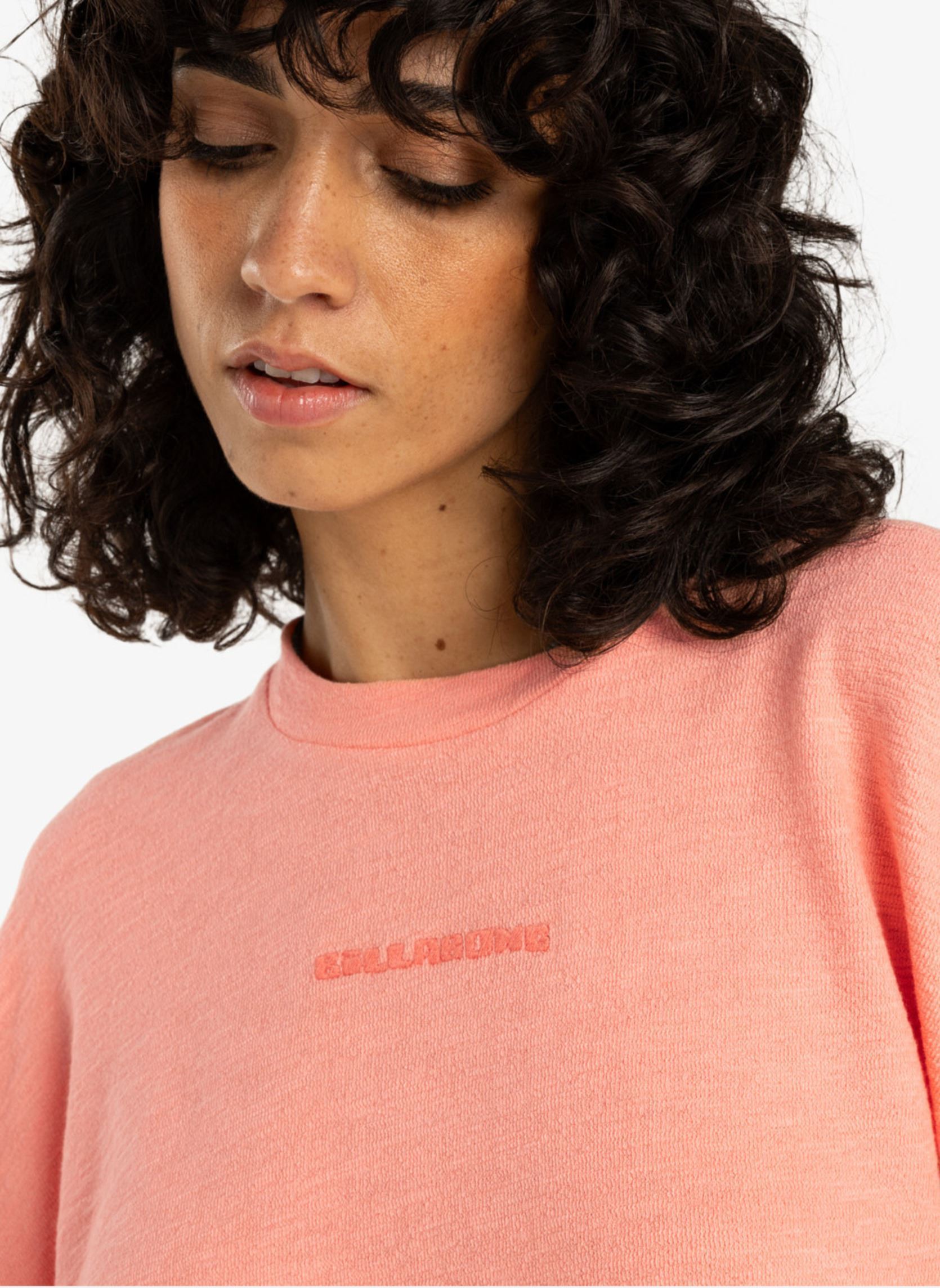 Sweatshirts Cropped Fleece femme orange Billabong Sweatshirts Cropped Fleece femme orange PEACH TART