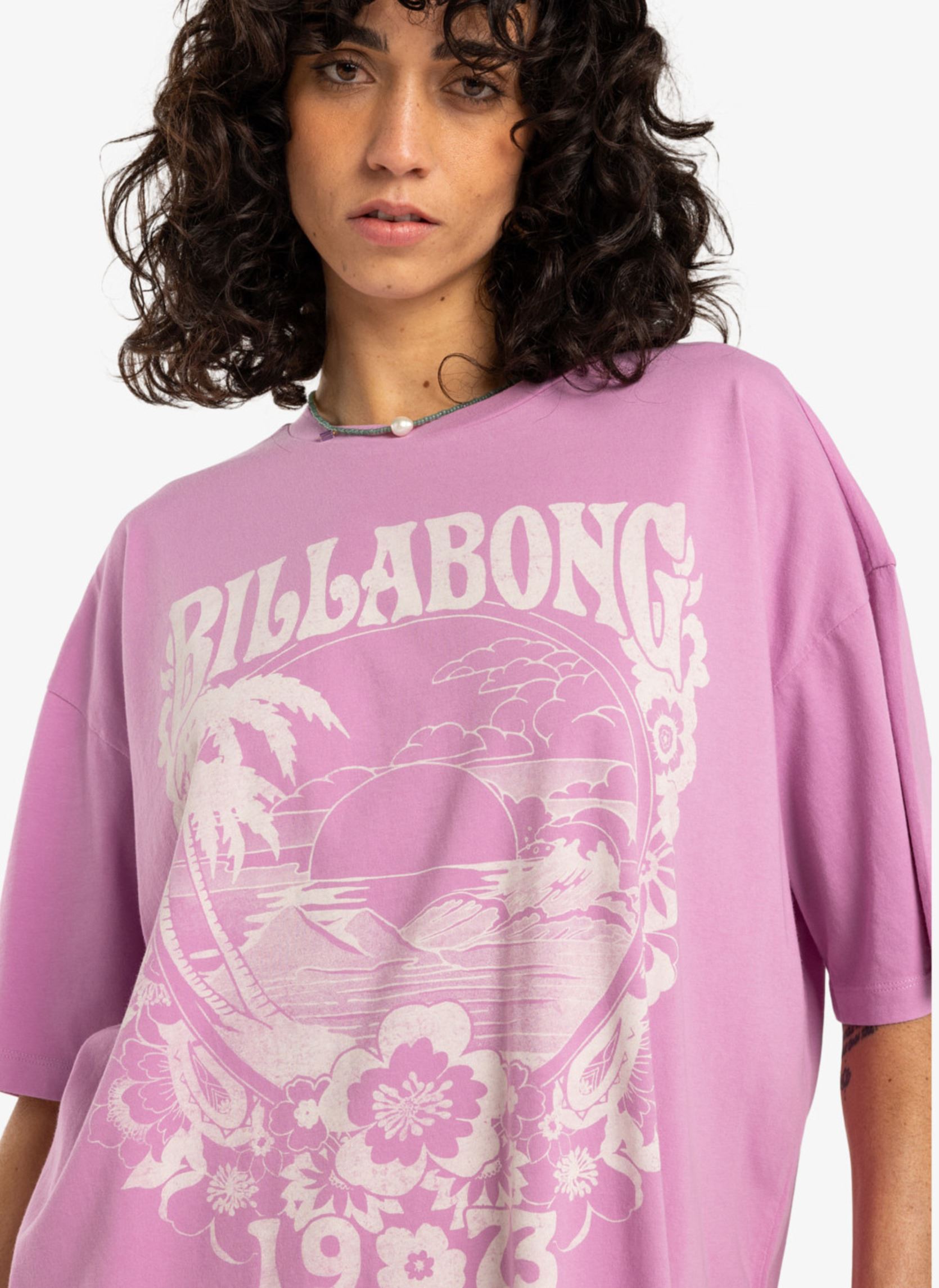 T-shirt a maniche corte Sweet Ride donna viola Billabong T-shirt a maniche corte Sweet Ride donna viola BRIGHT ORCHID