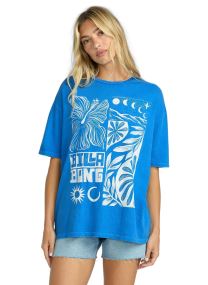 Tee-shirts manches courtes Summer Nights S femme bleu