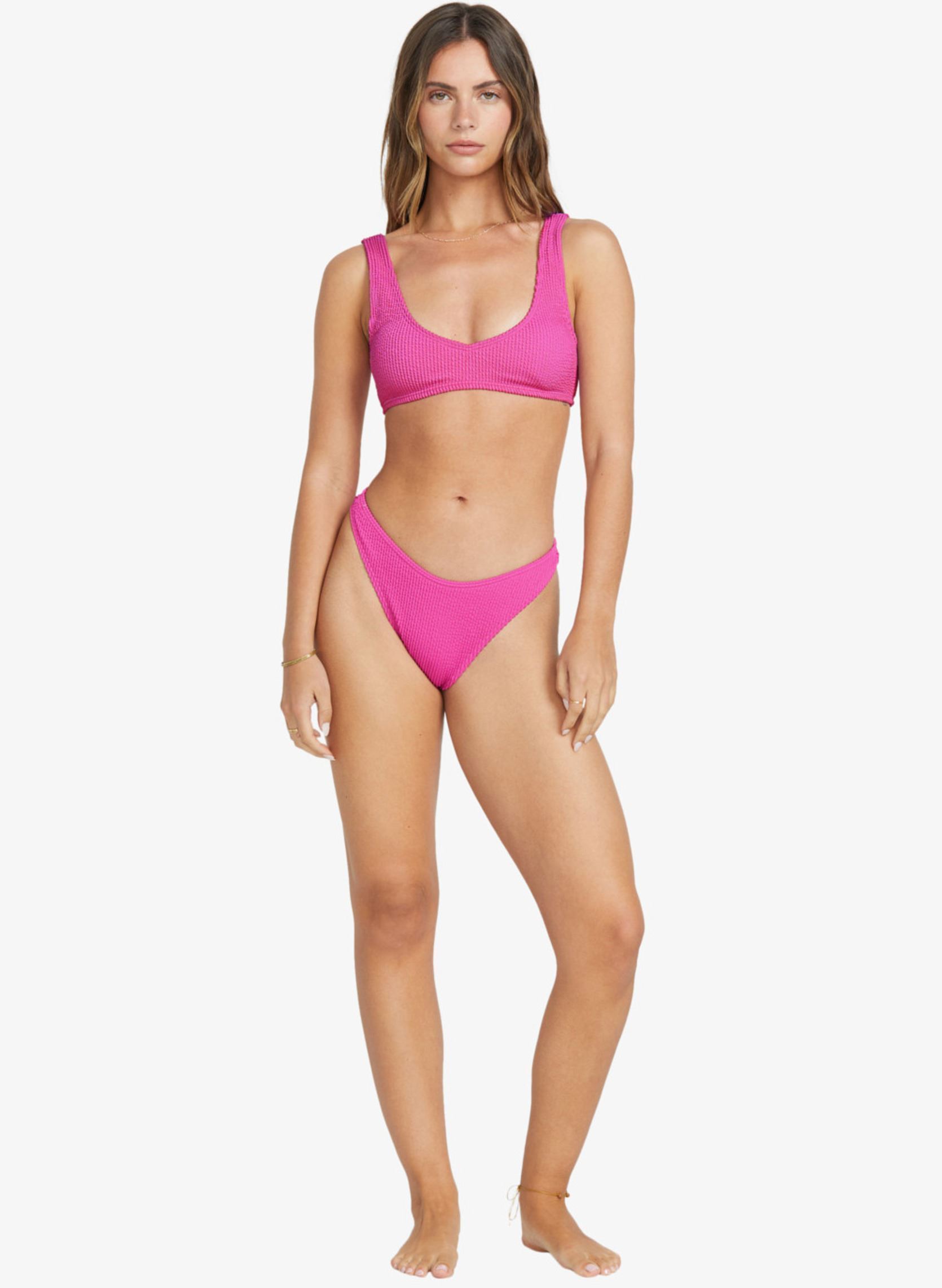 Bas de maillot tanga Summer High 24O231521 femme rose Billabong Bas de maillot tanga Summer High 24O231521 femme rose FIESTA PINK