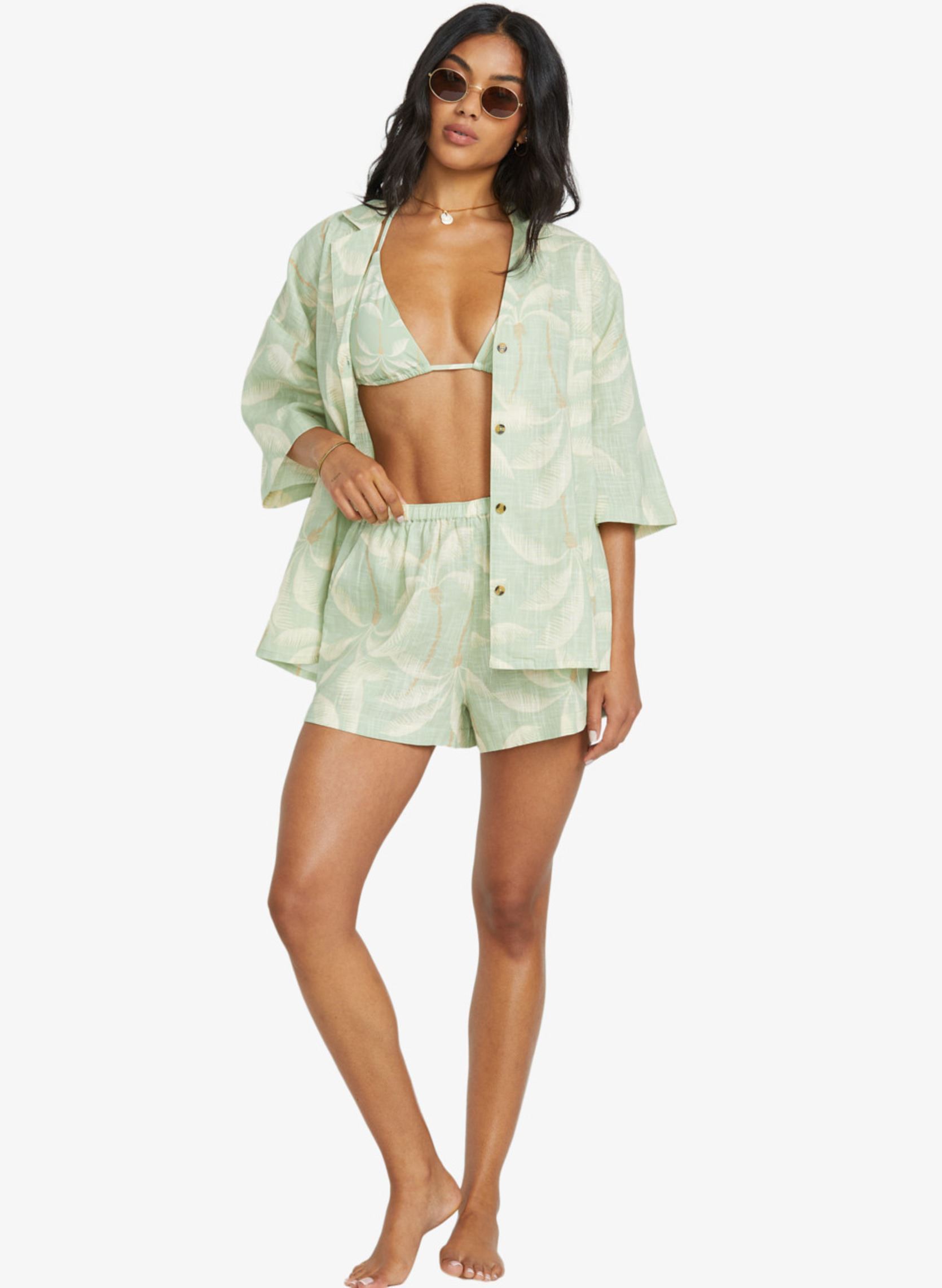 Chemises manches courtes Beach Side Ss W femme vert Billabong Chemises manches courtes Beach Side Ss W femme vert PISTACHIO