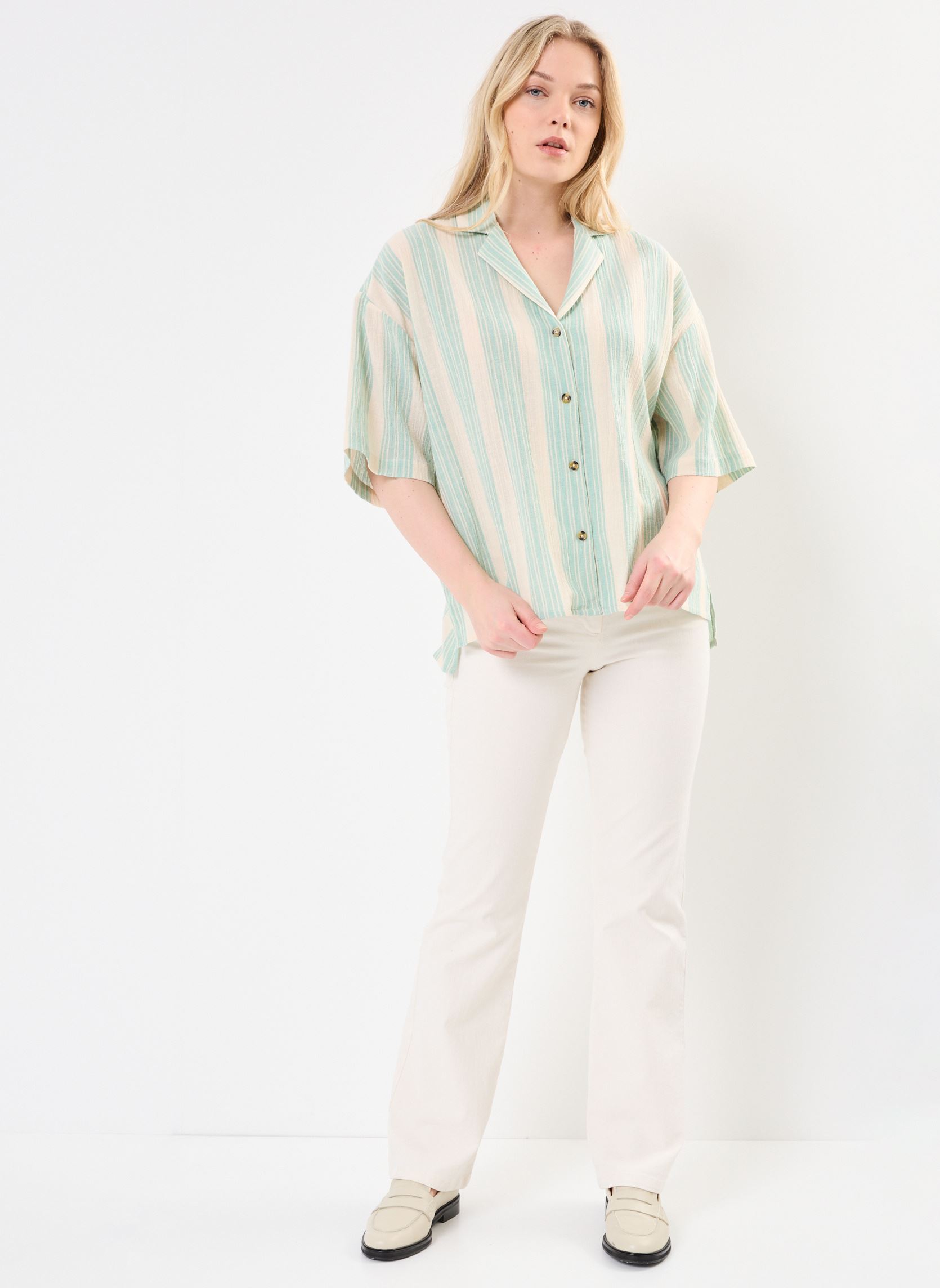 Camicie a maniche corte Beach Side Ss W donna verde Billabong Camicie a maniche corte Beach Side Ss W donna verde ISLAND GREEN