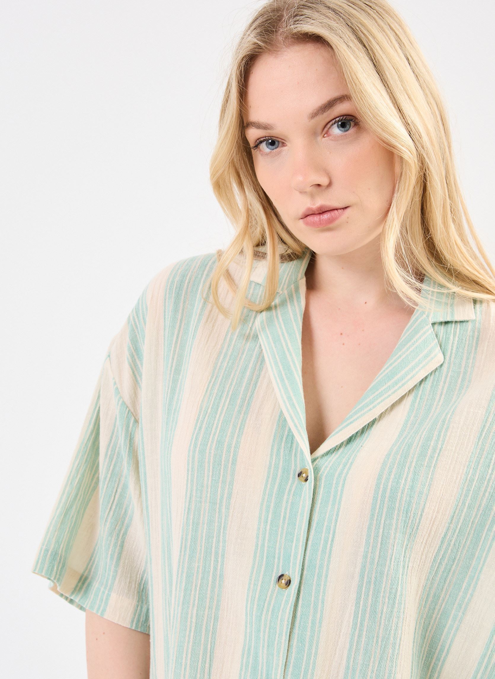 Camicie a maniche corte Beach Side Ss W donna verde Billabong Camicie a maniche corte Beach Side Ss W donna verde ISLAND GREEN