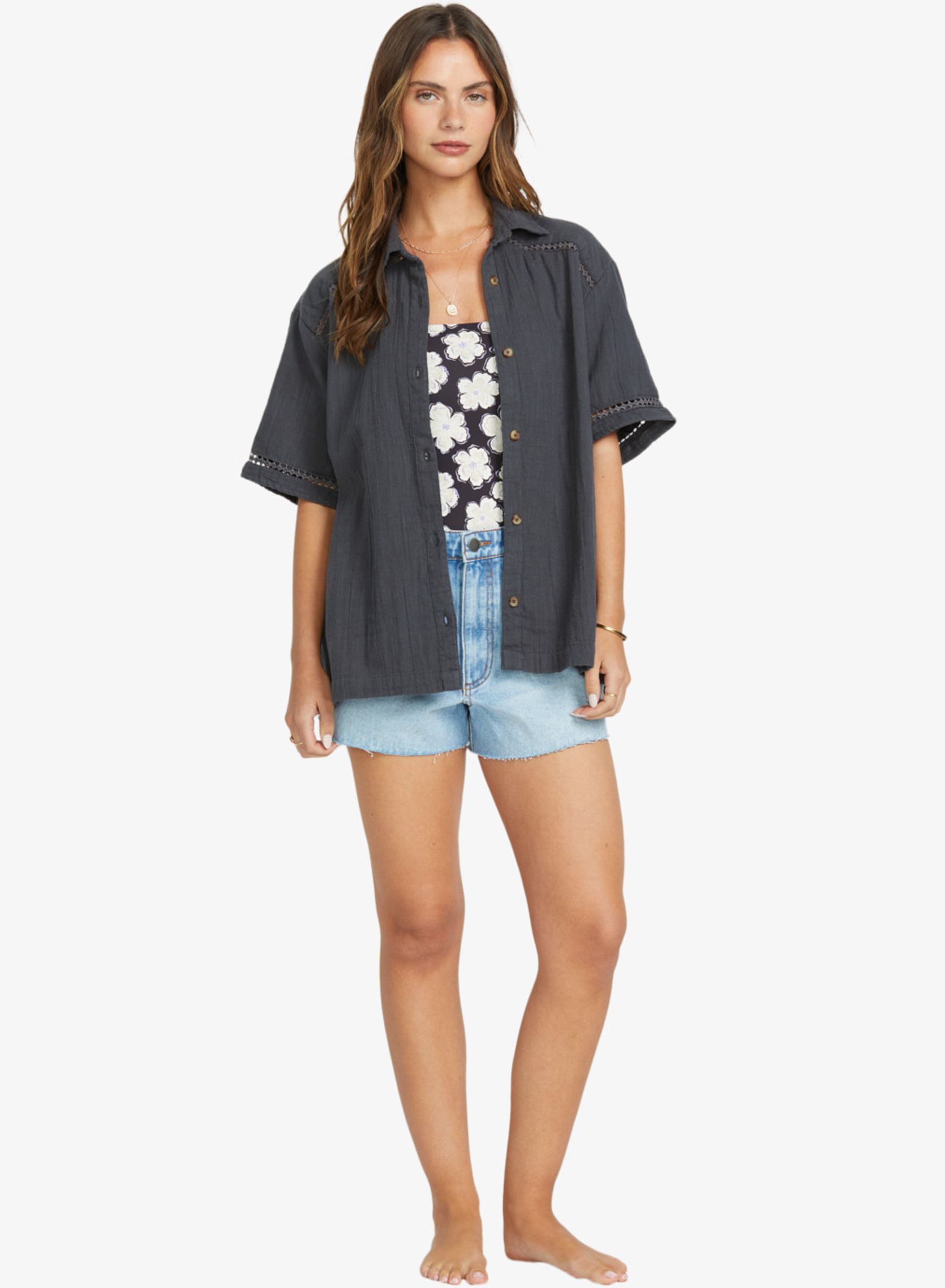 Camicie a maniche corte Summers End Ss donna nero Billabong Camicie a maniche corte Summers End Ss donna nero BLACK SANDS