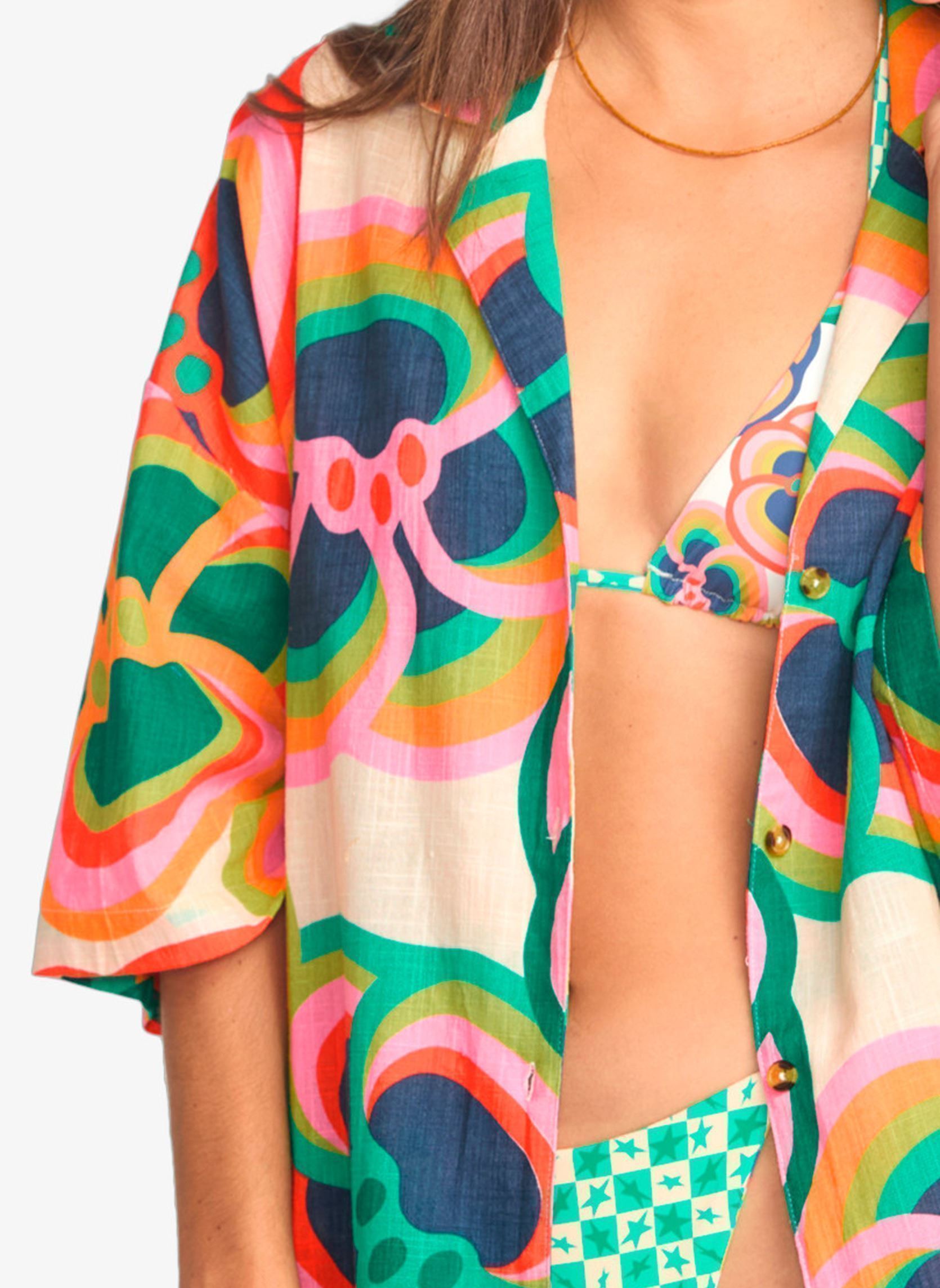Chemises manches courtes Mami Wata 24B042510 femme multicolore Billabong Chemises manches courtes Mami Wata 24B042510 femme multicolore MULTI