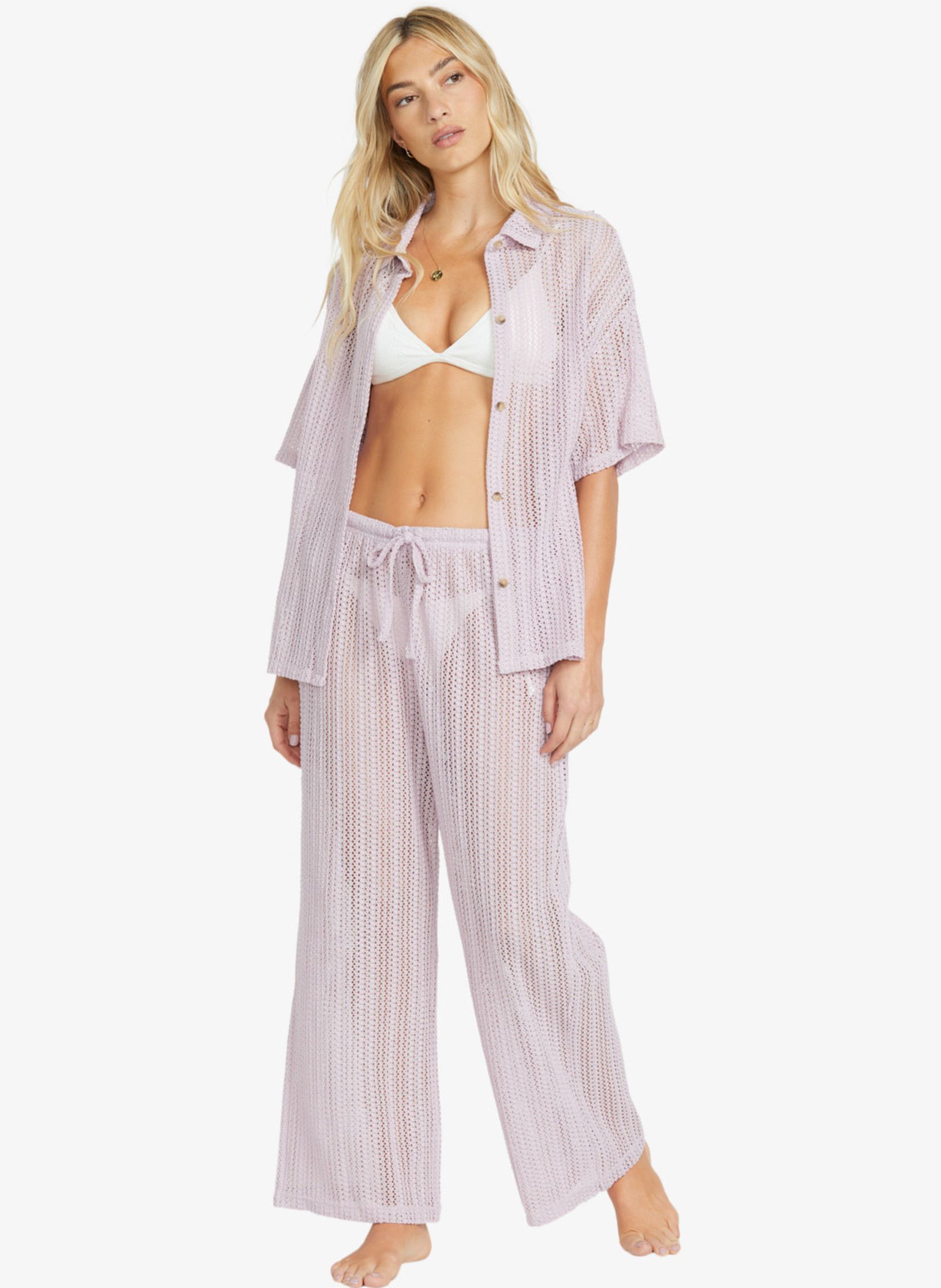 Chemises manches courtes Largo Overshirt femme violet Billabong Chemises manches courtes Largo Overshirt femme violet AMETHYST SMOKE