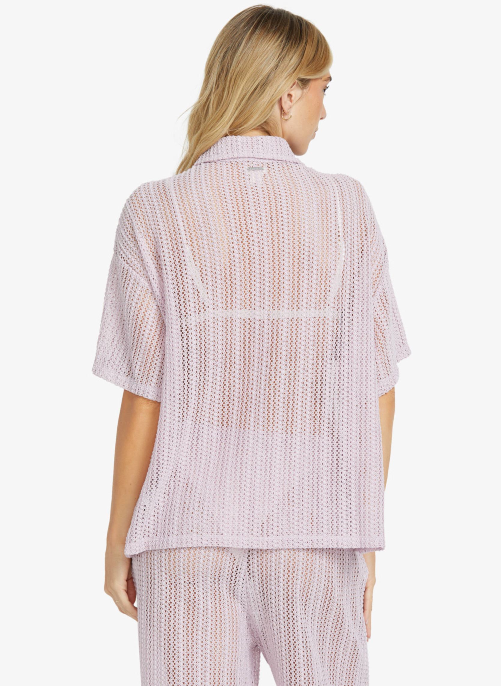 Chemises manches courtes Largo Overshirt femme violet Billabong Chemises manches courtes Largo Overshirt femme violet AMETHYST SMOKE