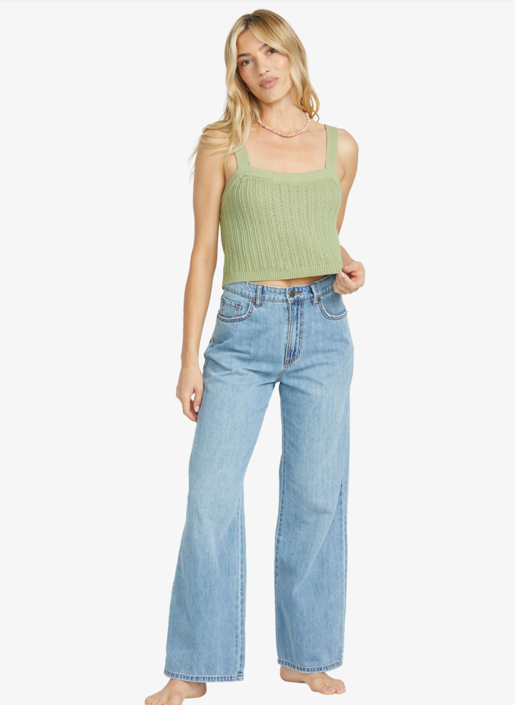 Tops Tropic Rome Swt femme vert Billabong Tops Tropic Rome Swt femme vert PISTACHIO