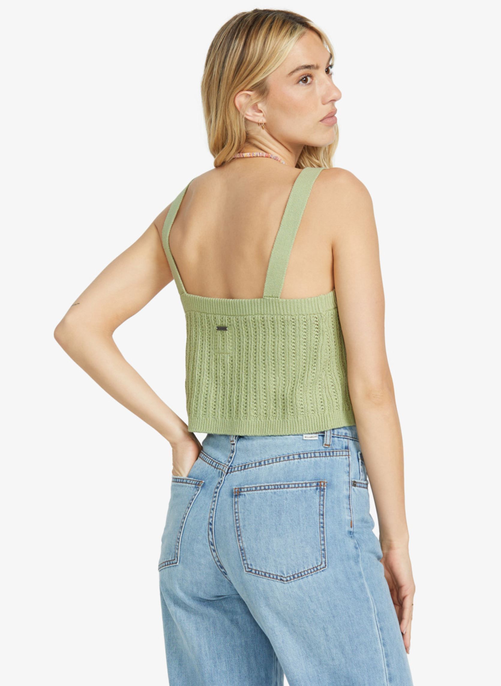 Tops Tropic Rome Swt femme vert Billabong Tops Tropic Rome Swt femme vert PISTACHIO