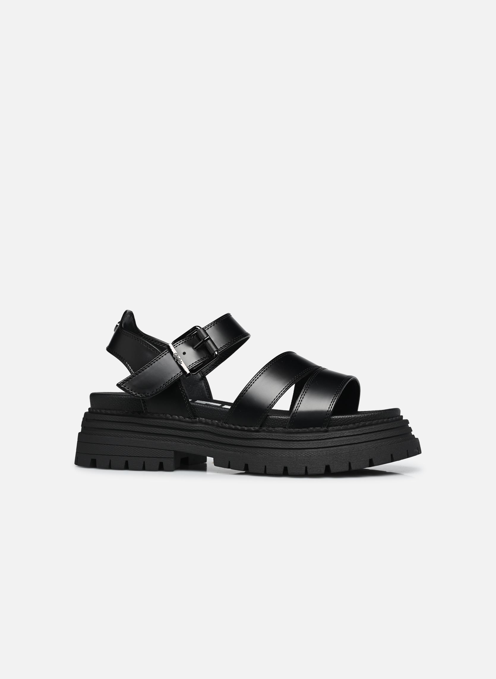 Sandales plates Lennox Ts Sandal femme noir Buffalo Sandales plates Lennox Ts Sandal femme noir Black