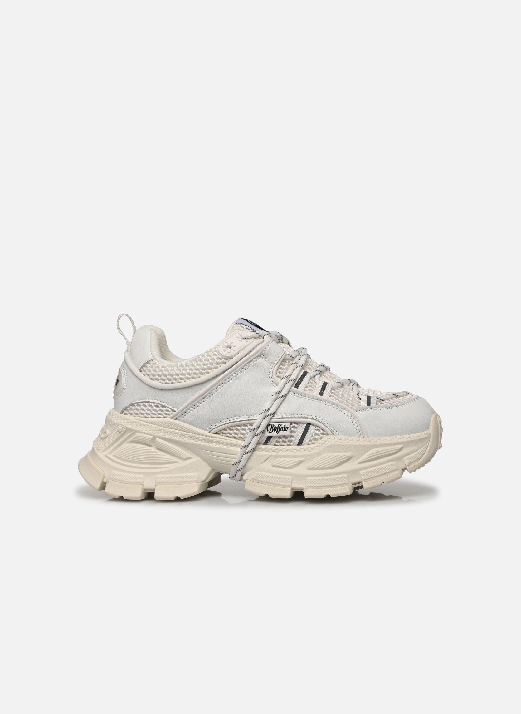 Sleehak sneakers Saturn Lace dames wit Buffalo Sleehak sneakers Saturn Lace dames wit WHITE