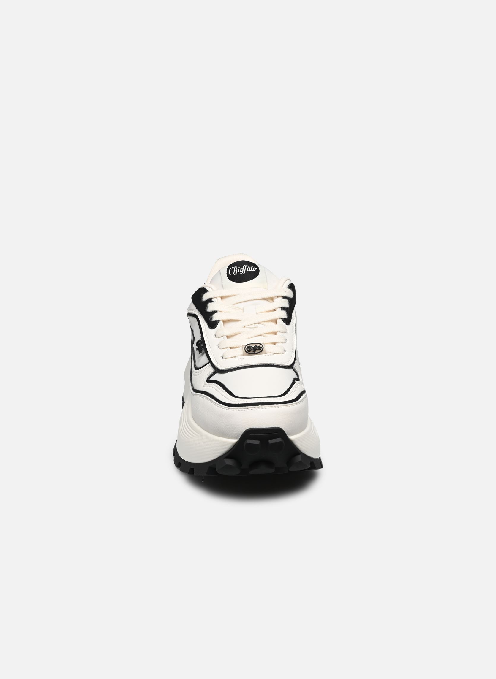 Sneakers Manhatten One dames wit Buffalo Sneakers Manhatten One dames wit White/black