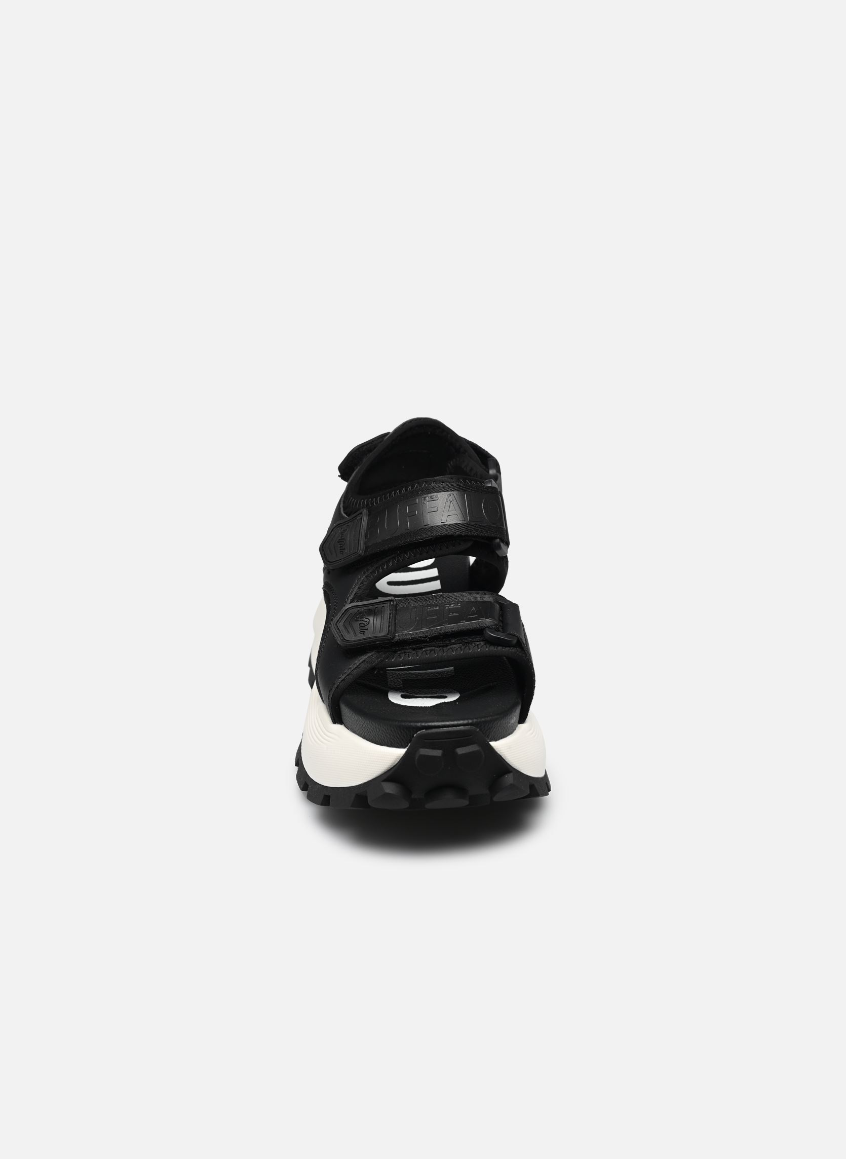Keil- und Plateausandalen Manhatten Snd damen schwarz Buffalo Keil- und Plateausandalen Manhatten Snd damen schwarz Black/white