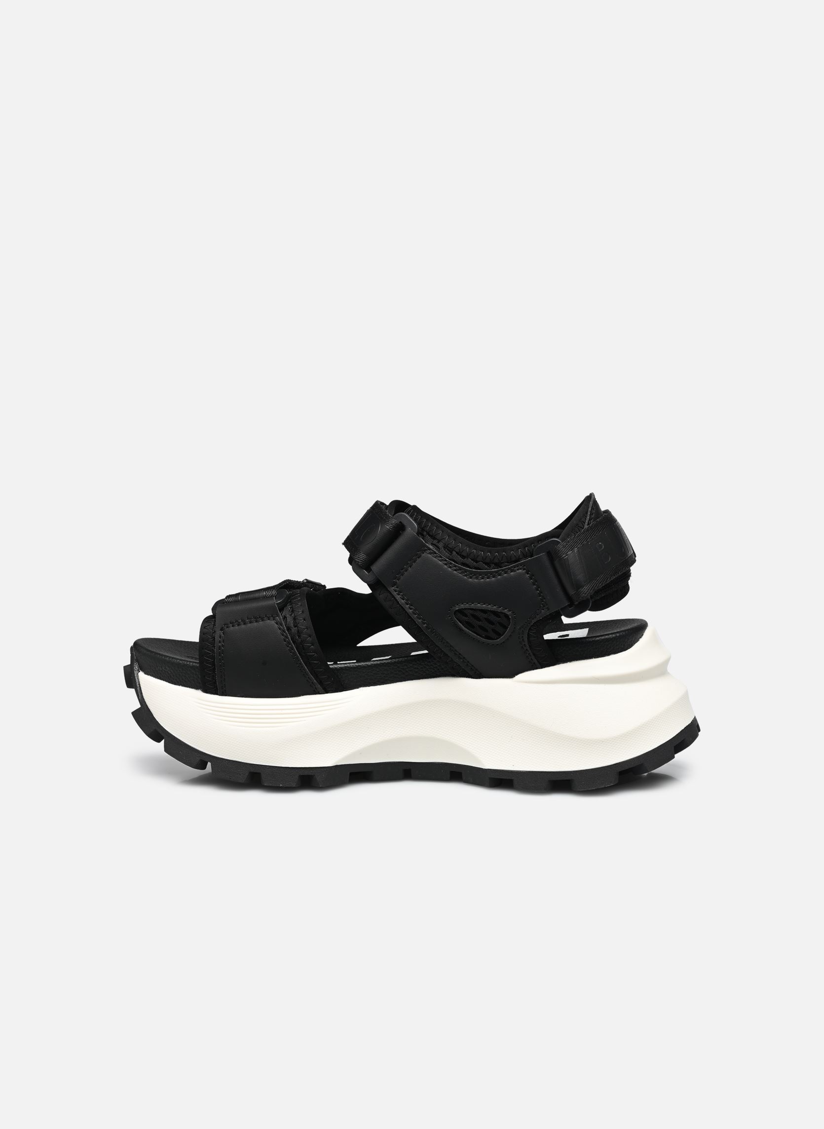 Keil- und Plateausandalen Manhatten Snd damen schwarz Buffalo Keil- und Plateausandalen Manhatten Snd damen schwarz Black/white