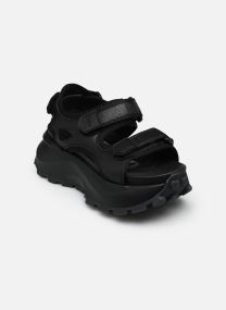 Sandalen met sleehak en plateau Manhatten Snd dames wit