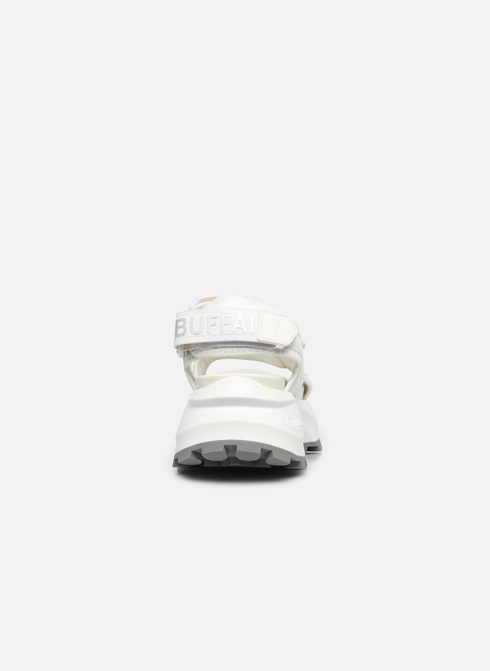 Sandalen met sleehak en plateau Manhatten Snd dames wit Buffalo Sandalen met sleehak en plateau Manhatten Snd dames wit White